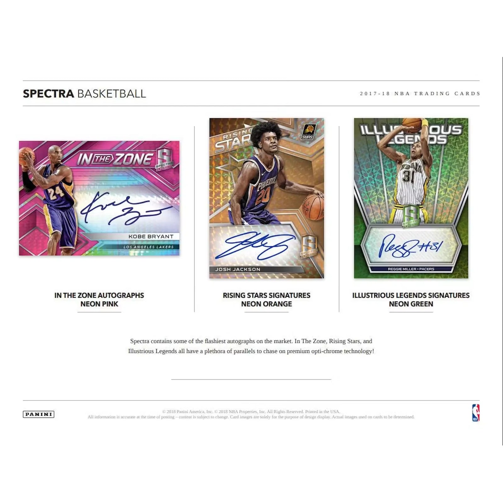 2017-18 Panini Spectra Basketball Hobby 8-Box Case (Ships Sealed Only)