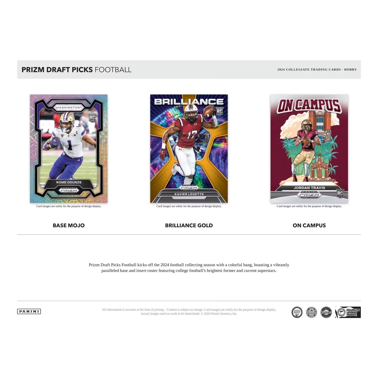 2024 Panini Prizm Draft Picks Football Hobby | 16-Box Case (Ships Sealed Only)