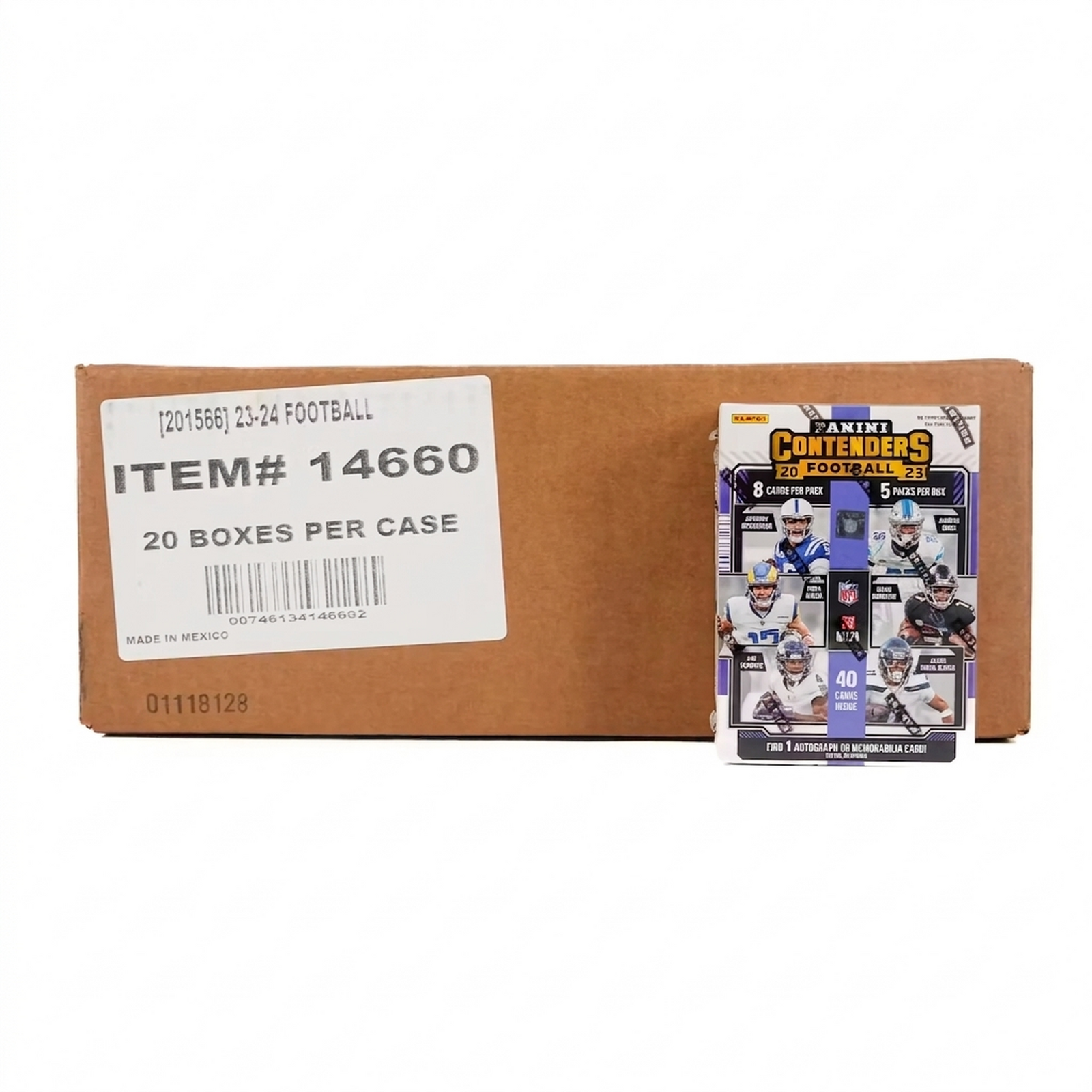 2023 Panini Contenders Football Blaster Hobby 20-Box Case | Blue Parallels (Ships Sealed Only)