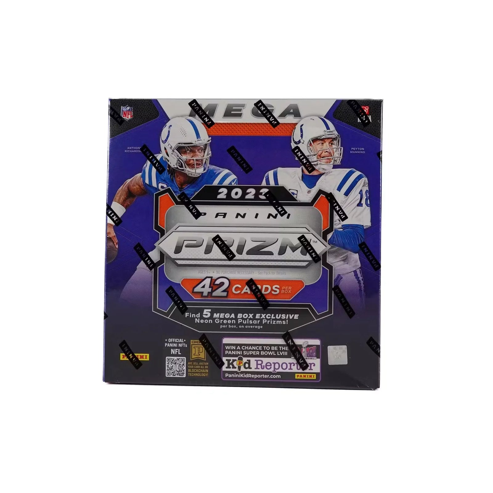 2023 Panini Prizm Football Mega 20-Box Case | Neon Green Pulsar Prizms (Ships Sealed Only)