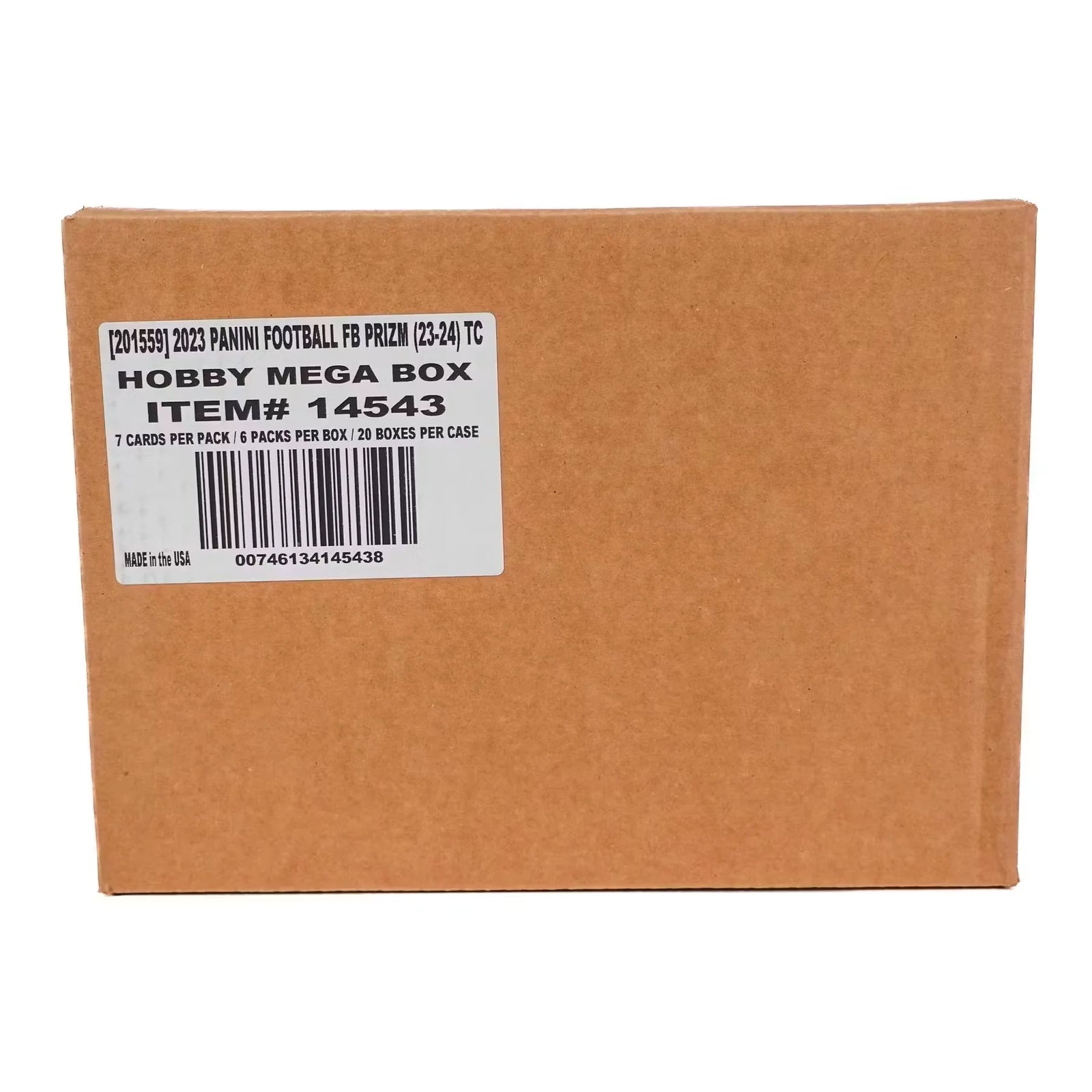 2023 Panini Prizm Football Mega Hobby Case | 20 Boxes, Purple Pulsar Parallels (Ships Sealed Only)