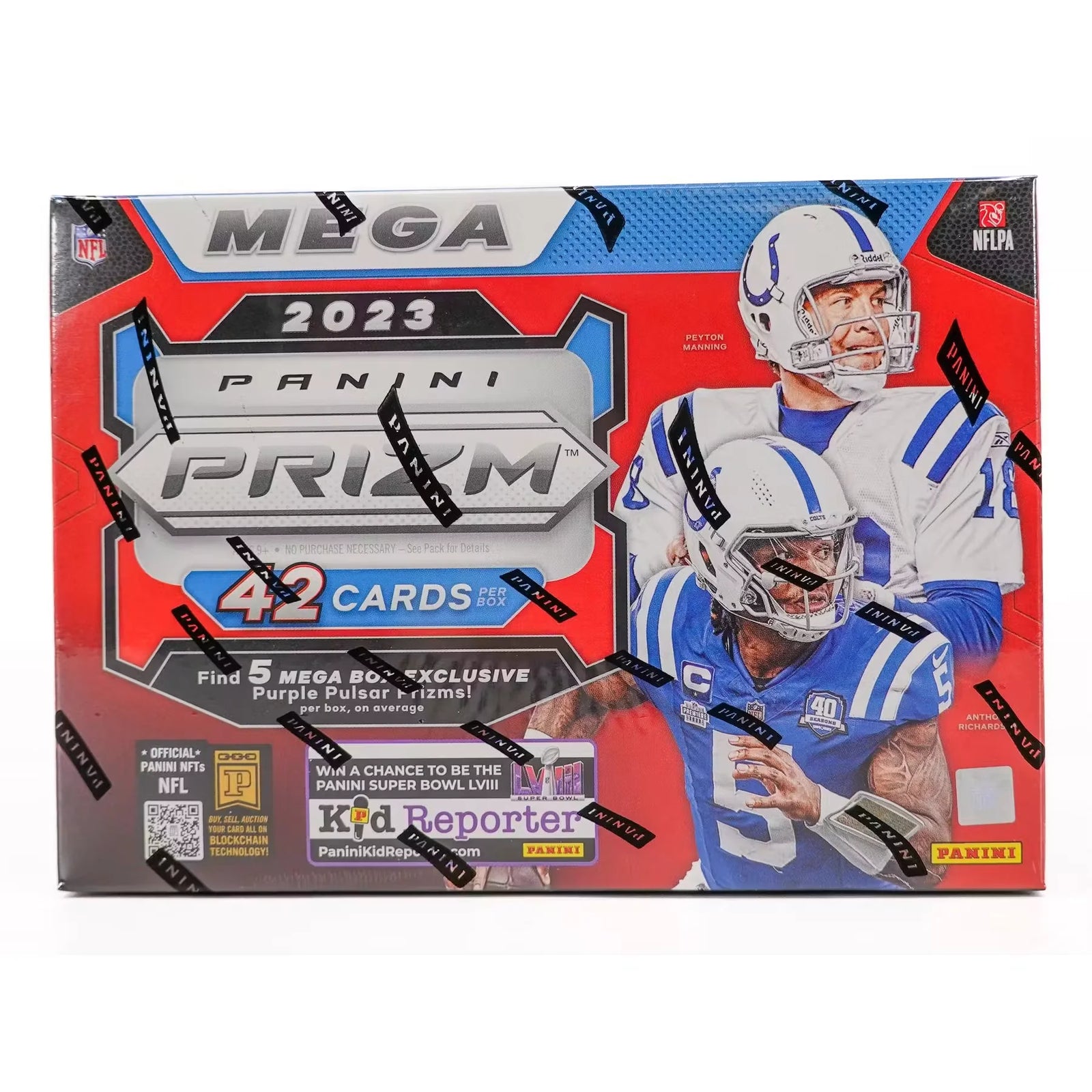 2023 Panini Prizm Football Mega Hobby Case | 20 Boxes, Purple Pulsar Parallels (Ships Sealed Only)