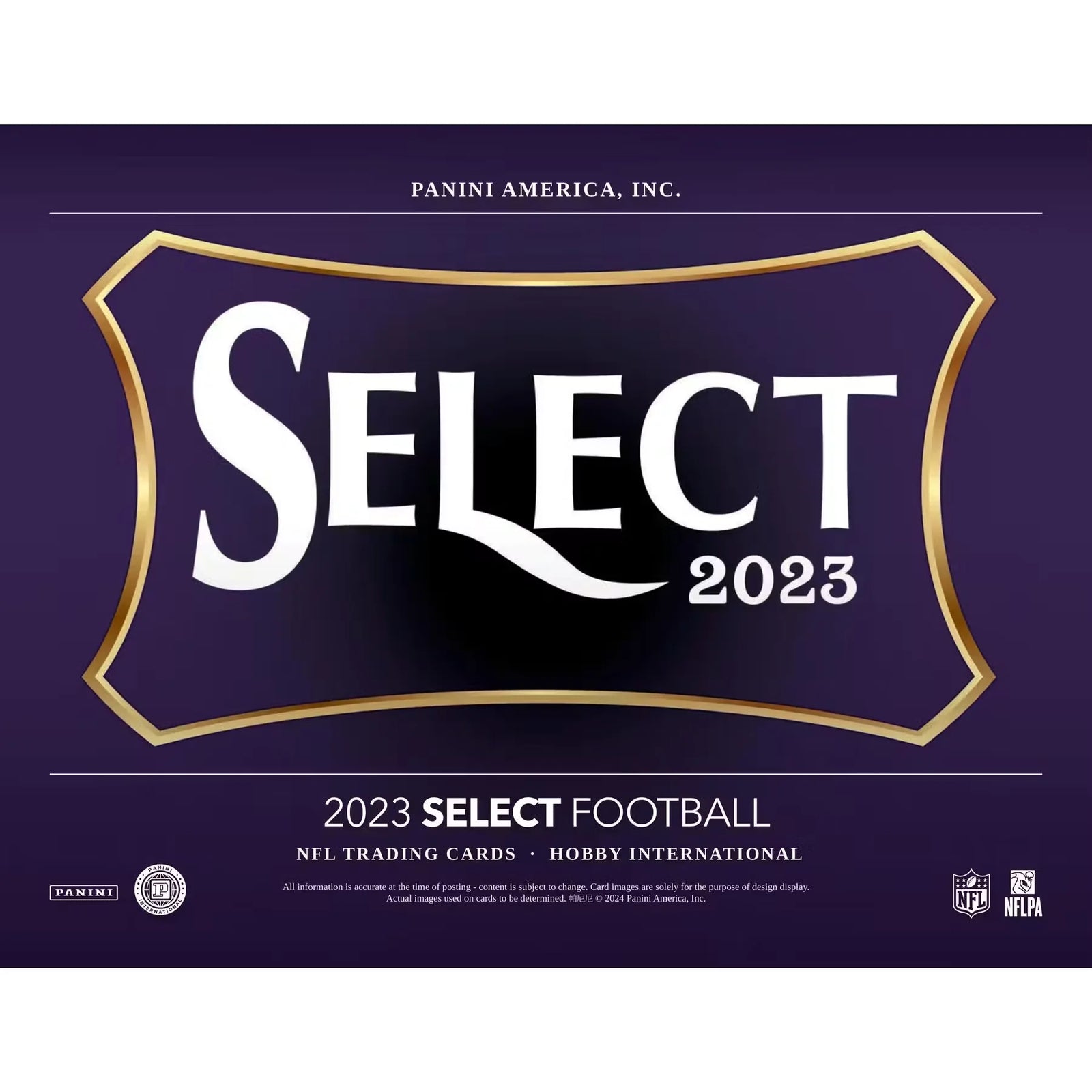 2023 Panini Select Football International Hobby Box (Ships Sealed Only)