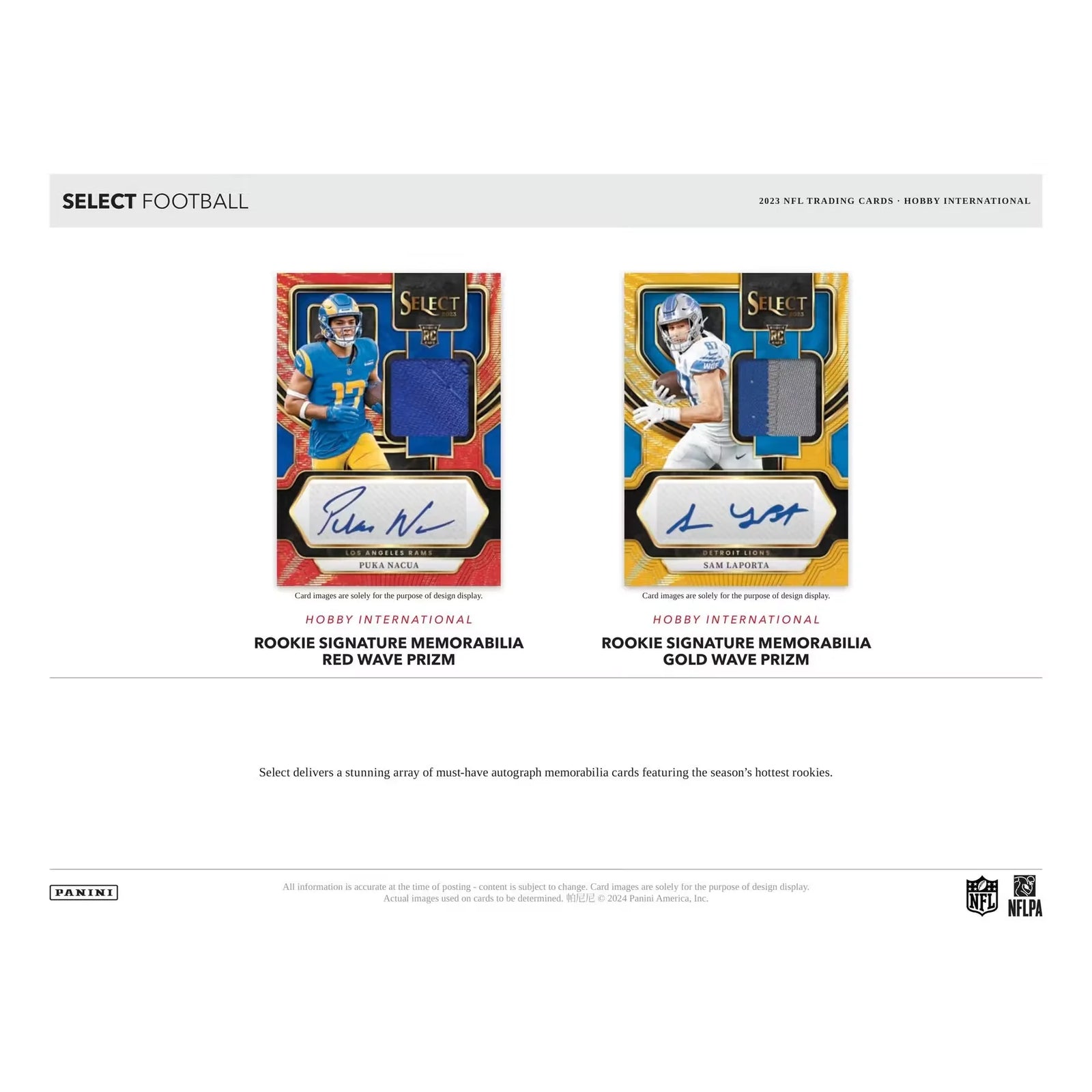 2023 Panini Select Football International Hobby Box (Ships Sealed Only)