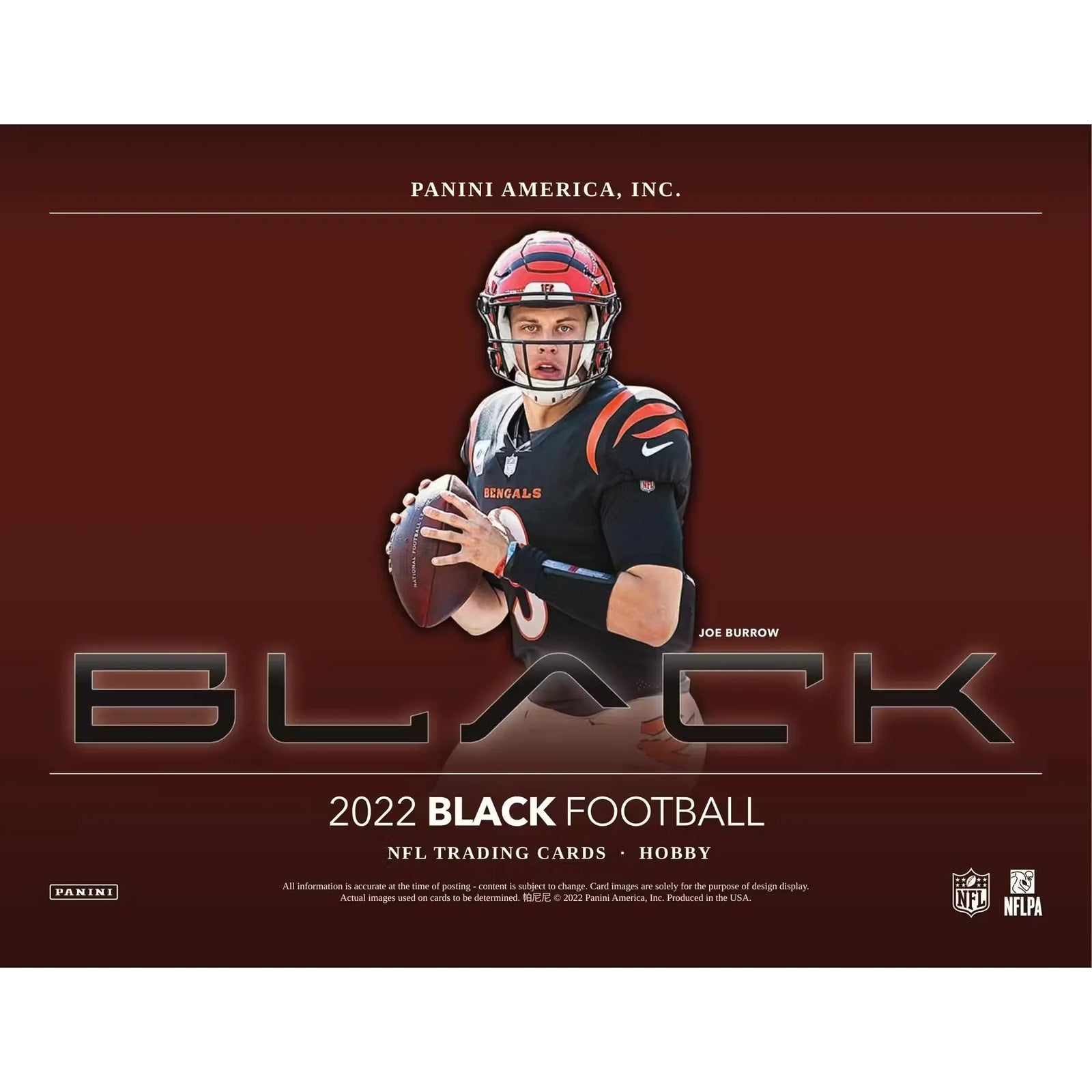 2022 Panini Black Football Hobby Box | Rookie Patch Autographs (Ships Sealed Only)