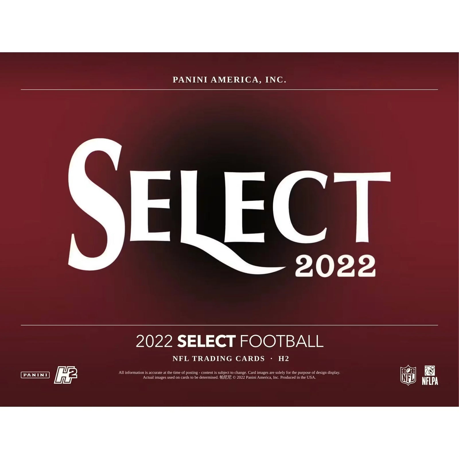 2022 Panini Select Football H2 Box | Disco Prizms (Ships Sealed Only)