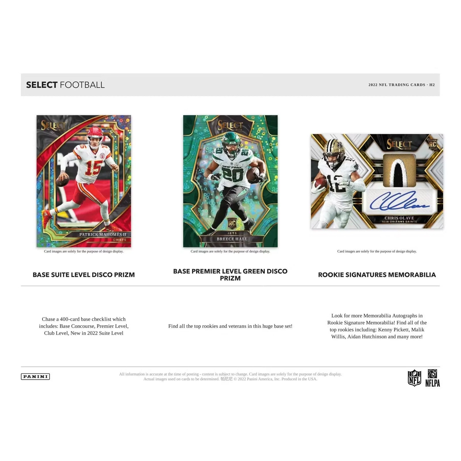 2022 Panini Select Football H2 Box | Disco Prizms (Ships Sealed Only)