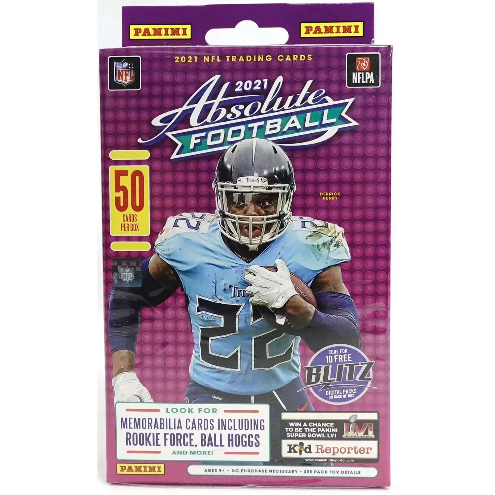 2021 Panini Absolute Football Hanger Box (Blue Parallels!) (Ships Sealed Only)