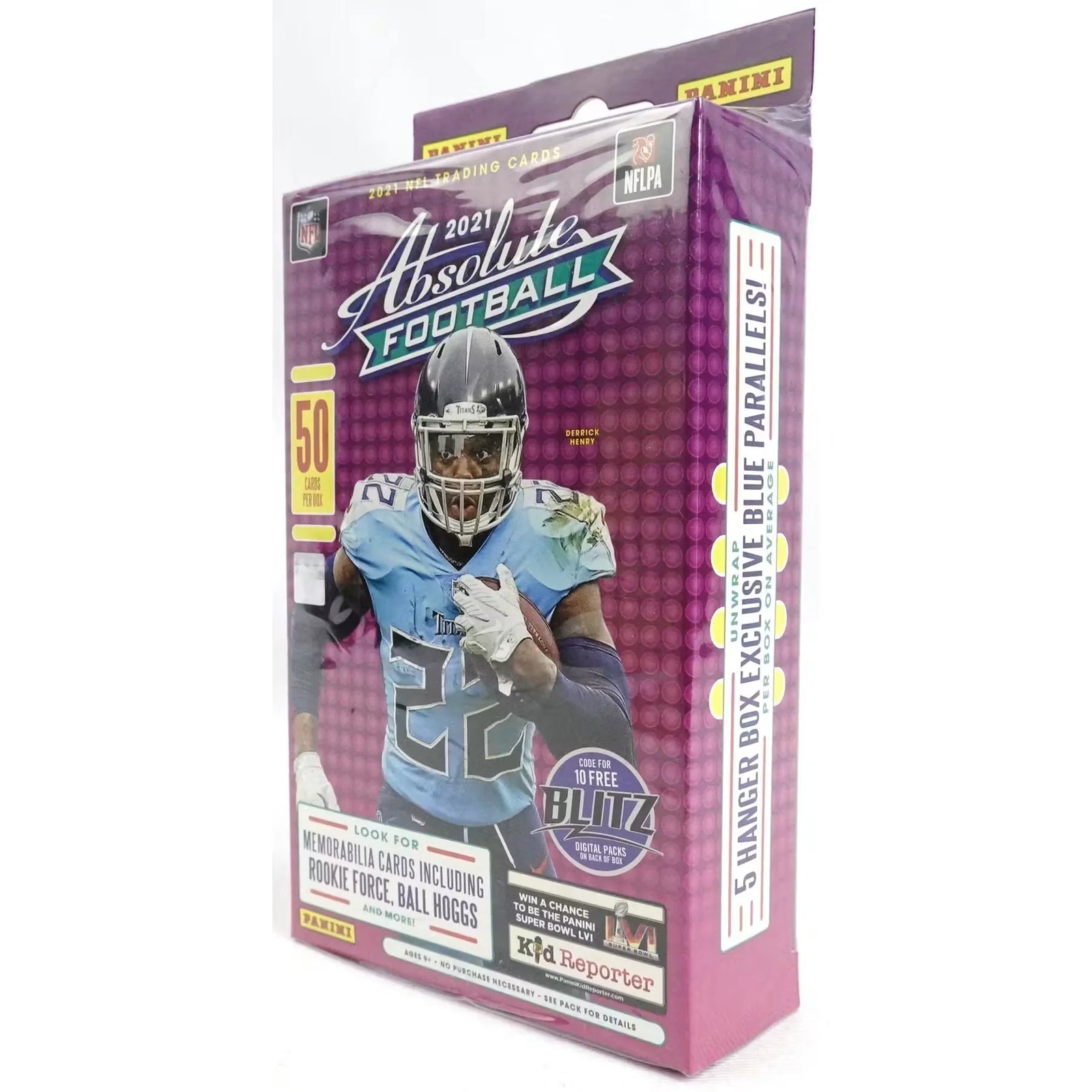 2021 Panini Absolute Football Hanger Box (Blue Parallels!) (Ships Sealed Only)