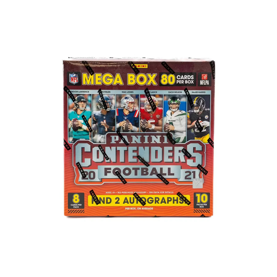 2021 Panini Contenders Football Mega Box (Orange Parallels!) () (Ships Sealed Only)