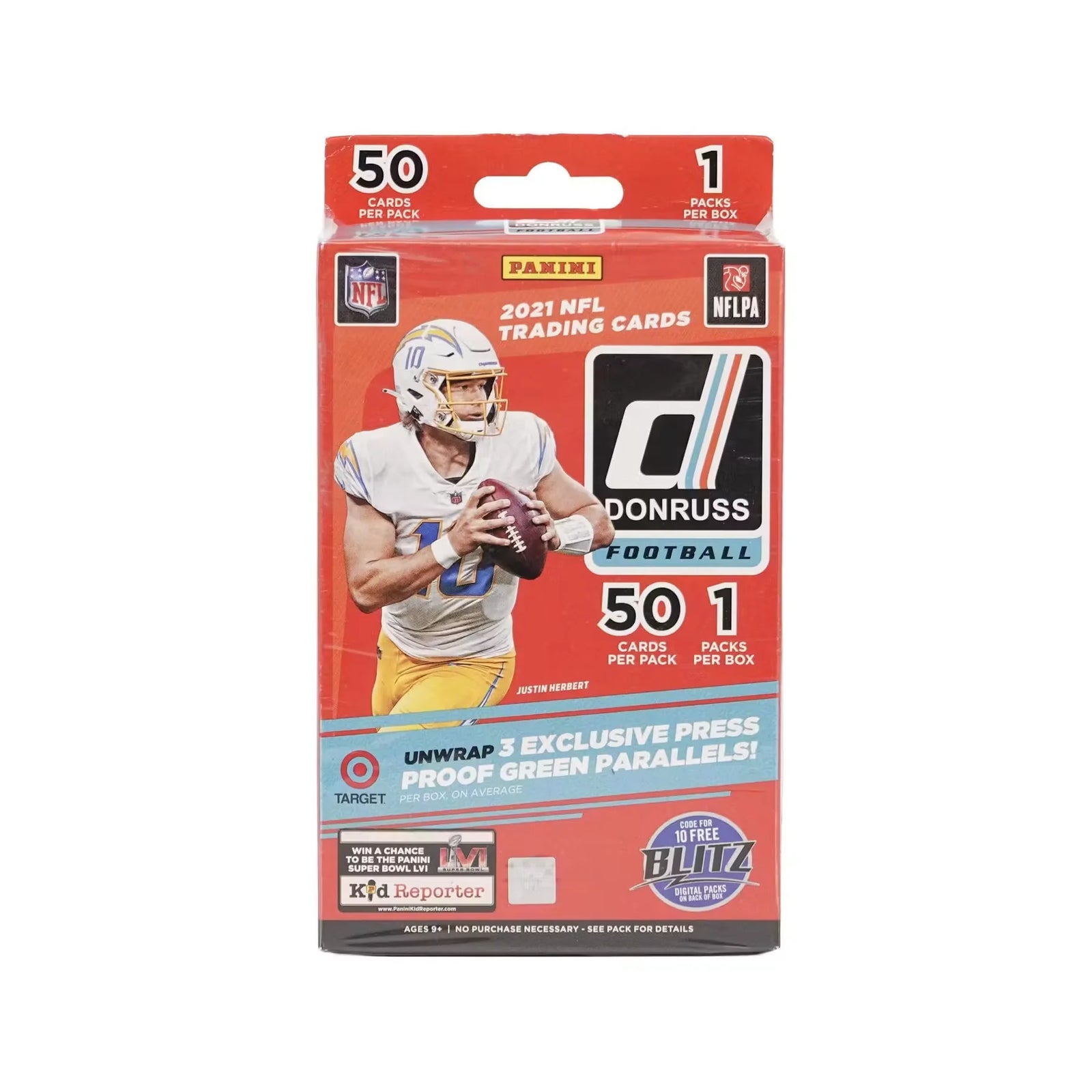 2021 Panini Donruss Football Hanger Box (Press Proof Green Parallels!) (Ships Sealed Only)