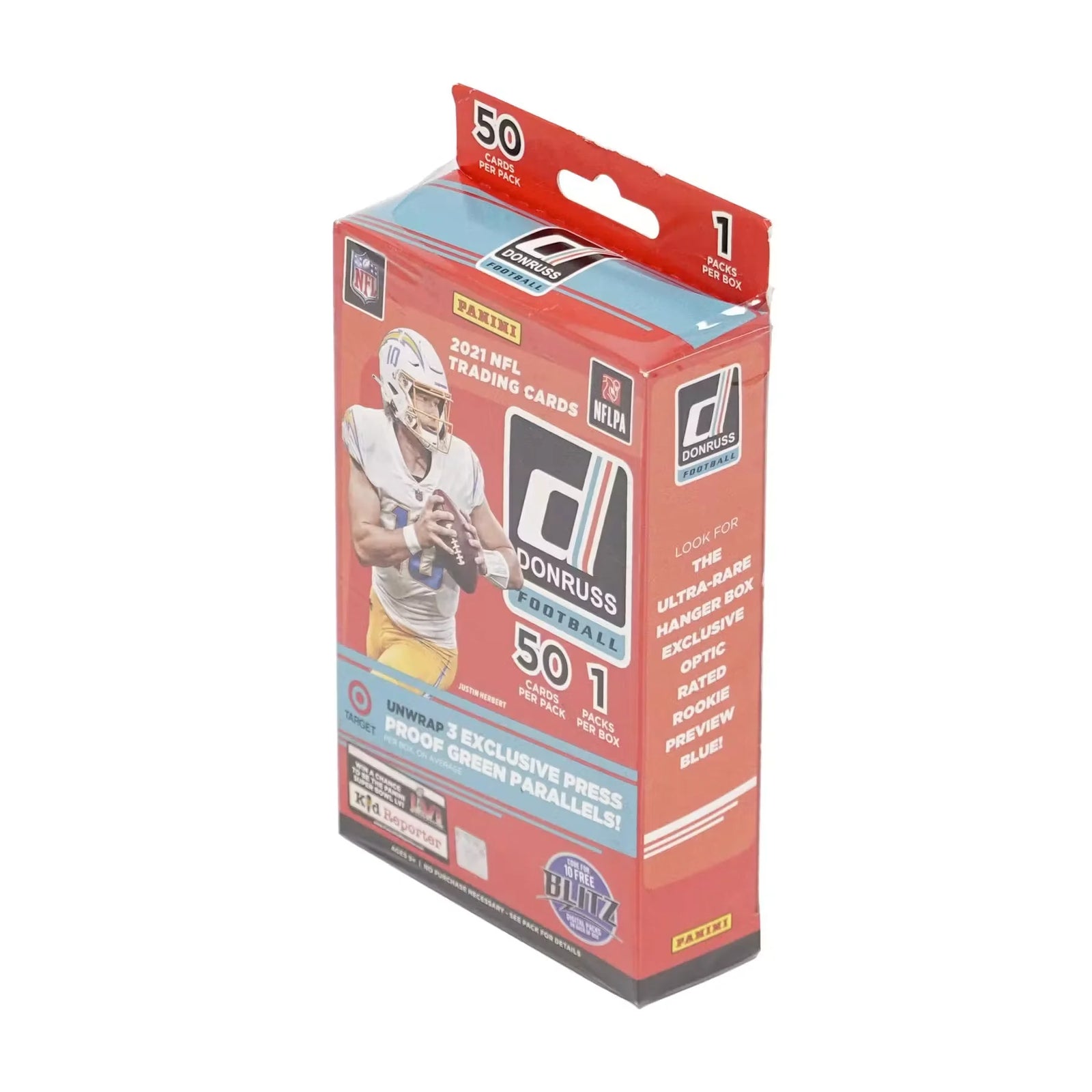2021 Panini Donruss Football Hanger Box (Press Proof Green Parallels!) (Ships Sealed Only)