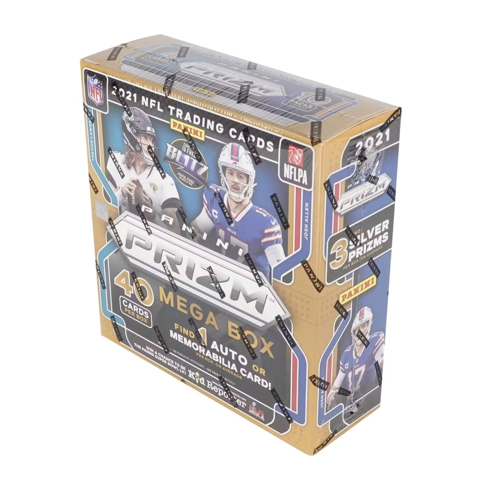 2021 Panini Prizm Football Mega Box (Purple Pulsar!) () (Ships Sealed Only)