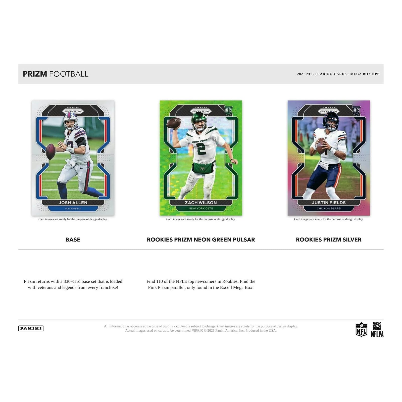 2021 Panini Prizm Football Mega Box (Purple Pulsar!) () (Ships Sealed Only)