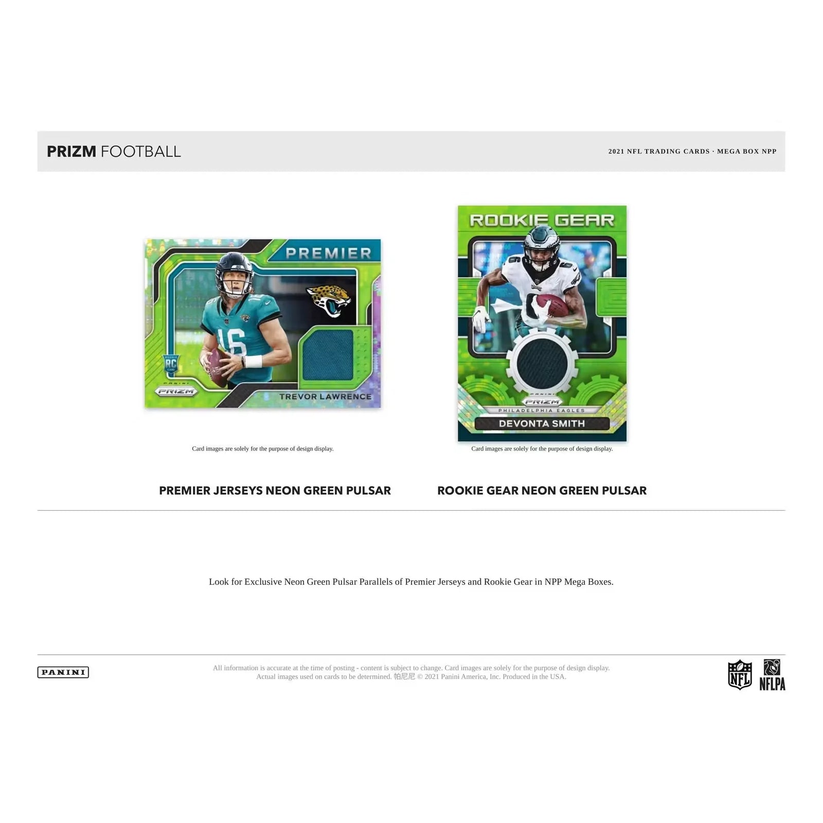 2021 Panini Prizm Football Mega Box (Purple Pulsar!) () (Ships Sealed Only)