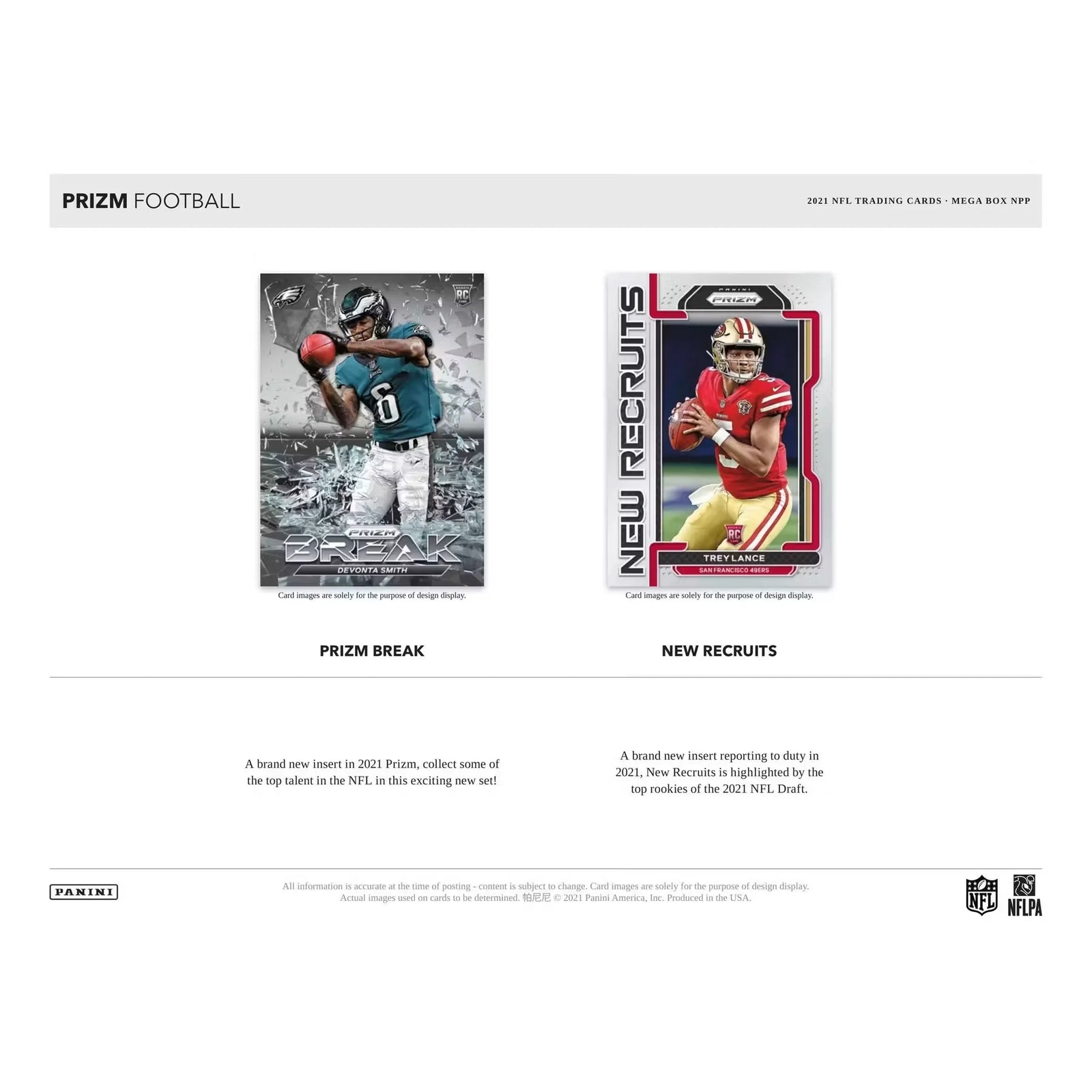 2021 Panini Prizm Football Mega Box (Purple Pulsar!) () (Ships Sealed Only)