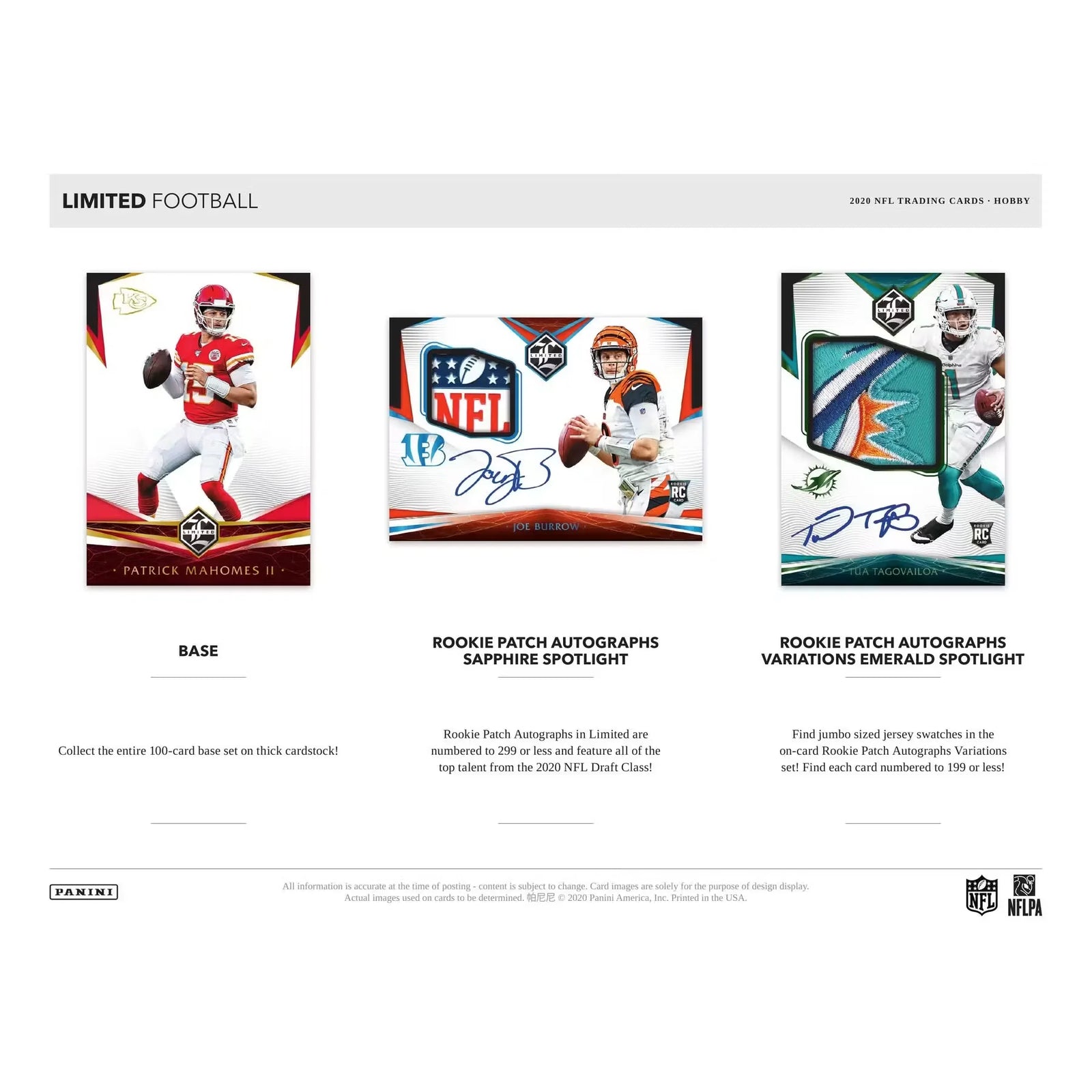 2020 Panini Limited Football Hobby 14-Box Case (Ships Sealed Only) - D