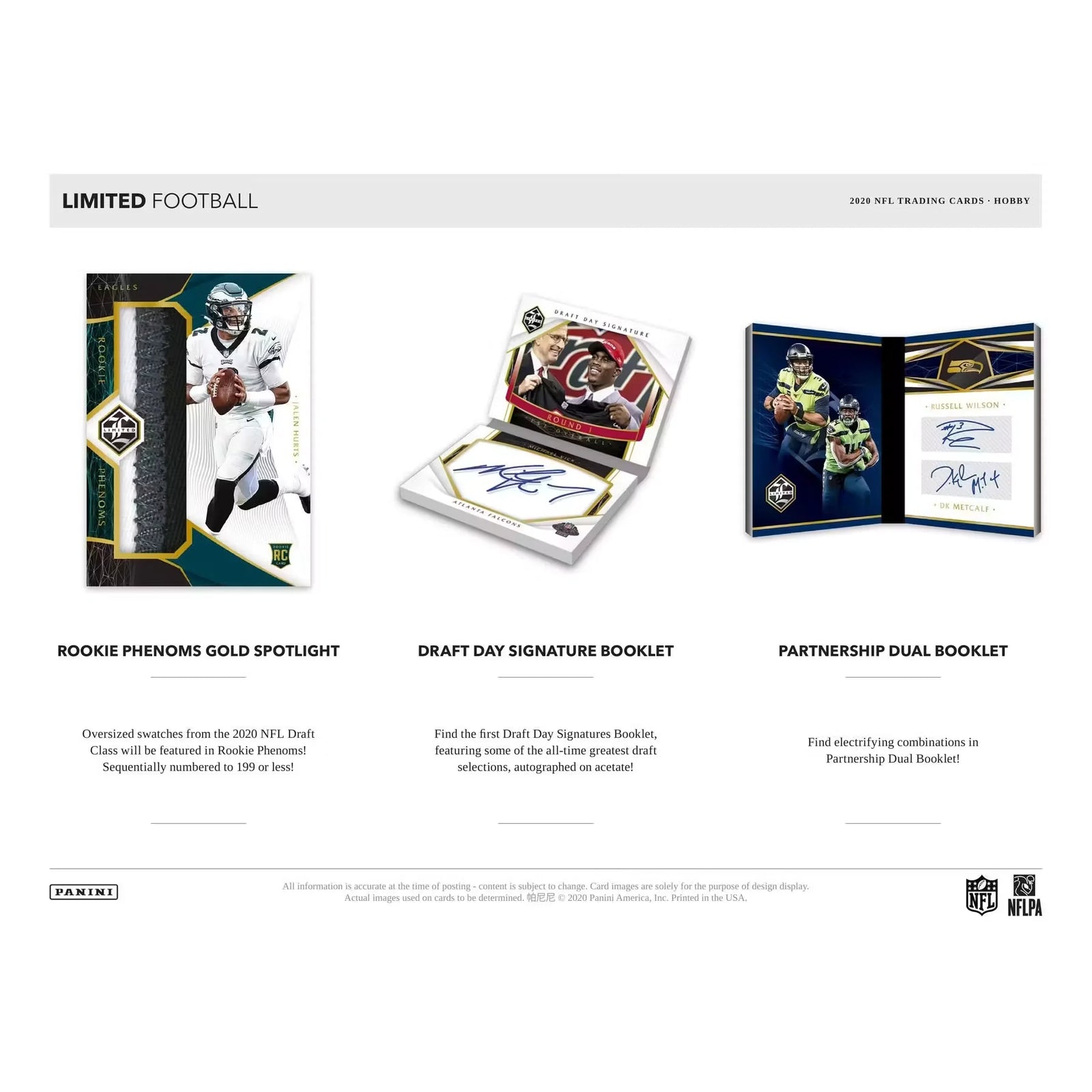 2020 Panini Limited Football Hobby 14-Box Case (Ships Sealed Only) - D