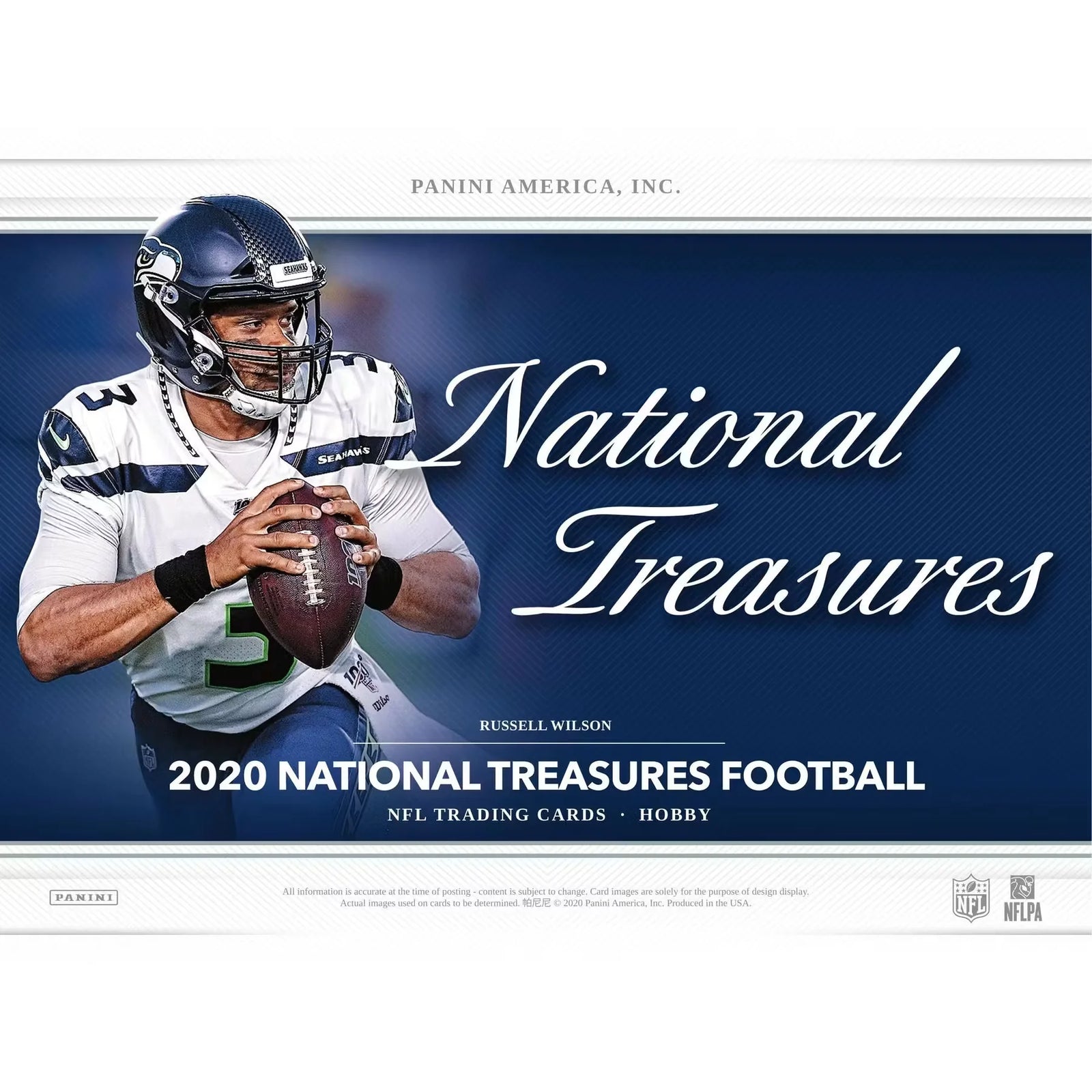 2020 Panini National Treasures Football Hobby Box (Ships Sealed Only)