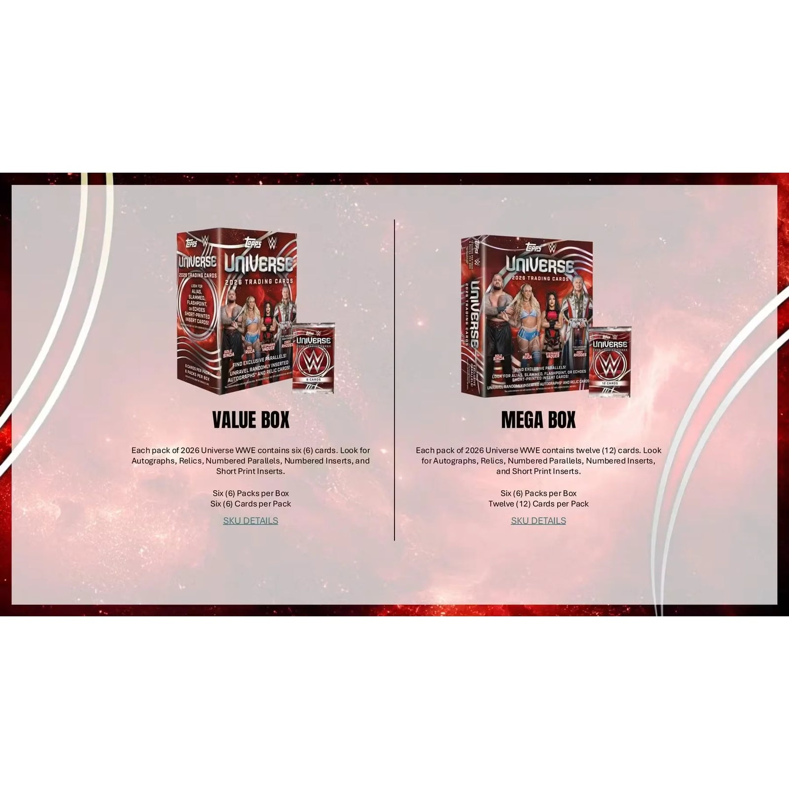2026 Topps WWE Universe Wrestling Blaster Box | Presell (Ships Sealed Only)