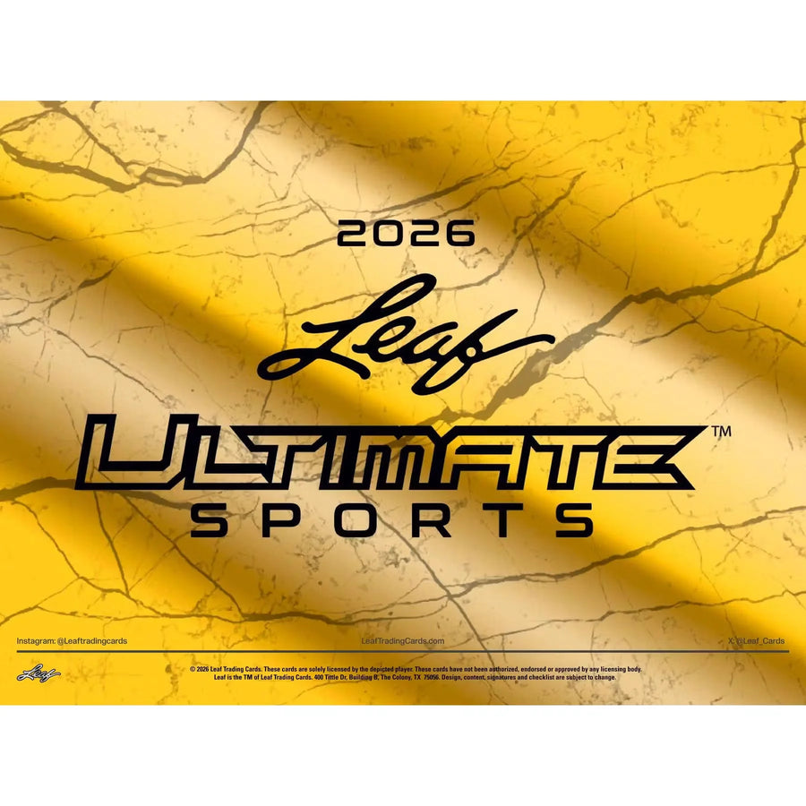 2026 Leaf Ultimate Sports Hobby 10-Box Case | Presell (Ships Sealed Only)