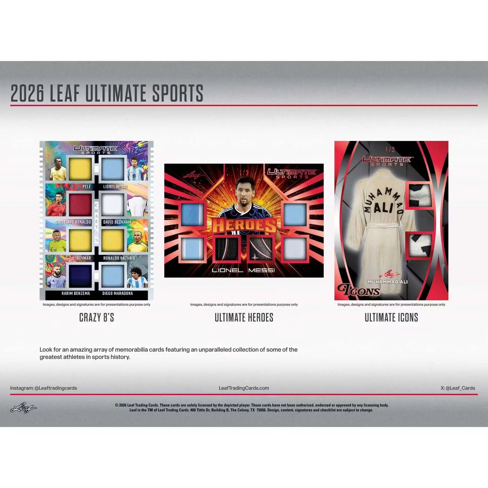 2026 Leaf Ultimate Sports Hobby 10-Box Case | Presell (Ships Sealed Only)