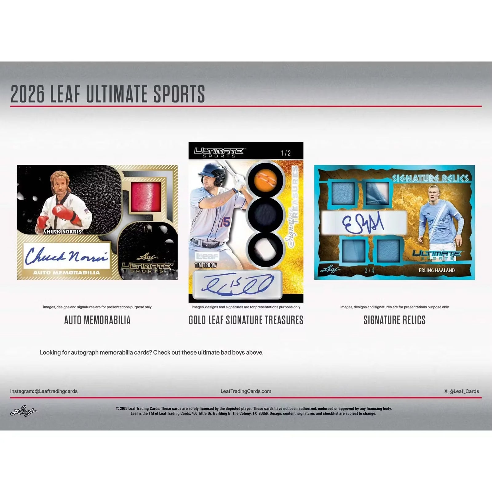 2026 Leaf Ultimate Sports Hobby 10-Box Case | Presell (Ships Sealed Only)
