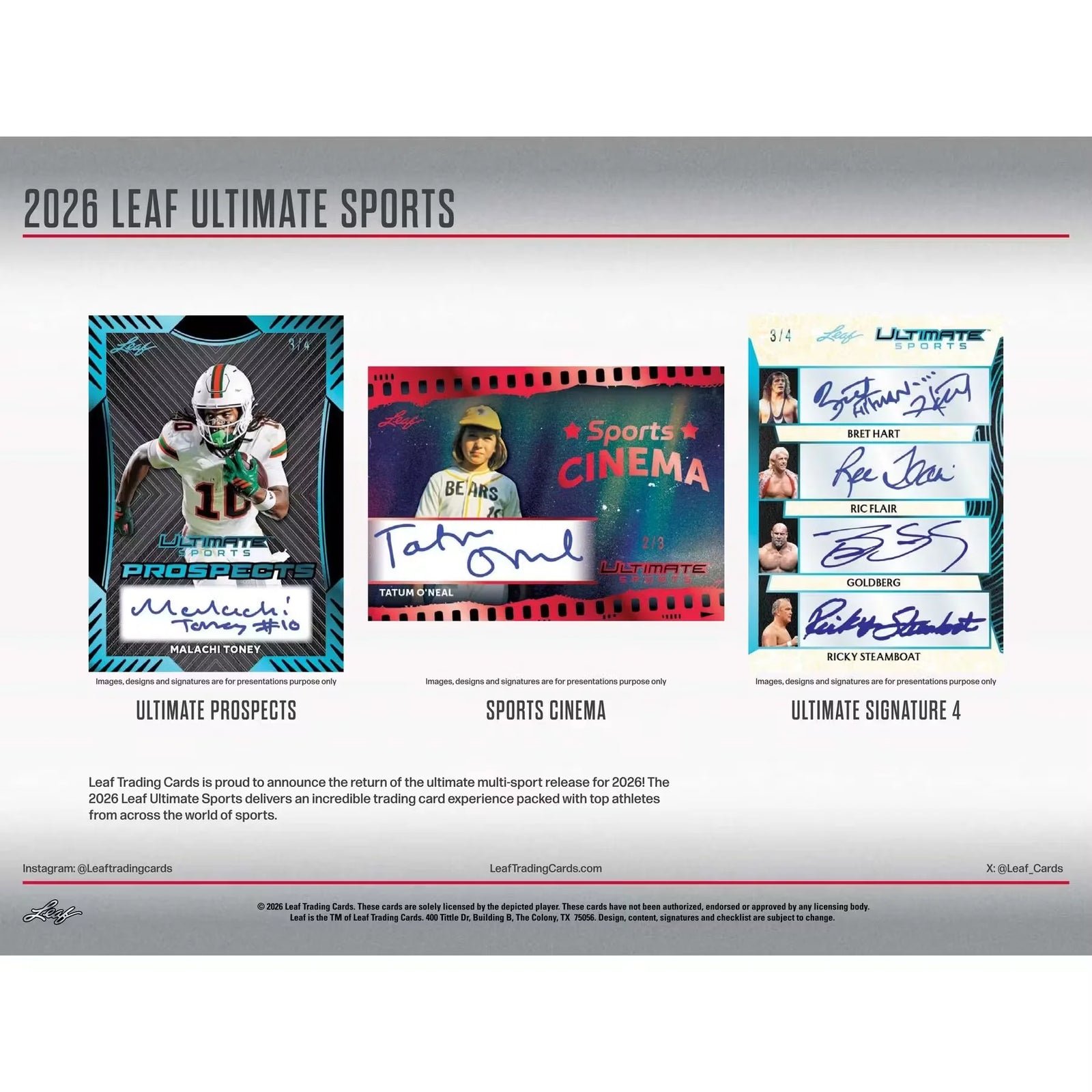 2026 Leaf Ultimate Sports Hobby Box | Multi-Sport Signed Cards (Ships Sealed Only)