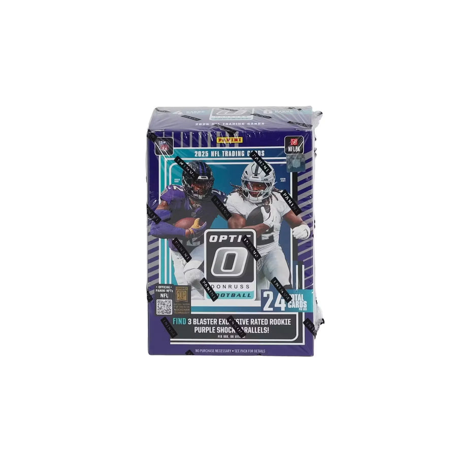 2025 Panini Donruss Optic Football Blaster Box (Purple Shock Parallels!) (Ships Sealed Only) - D