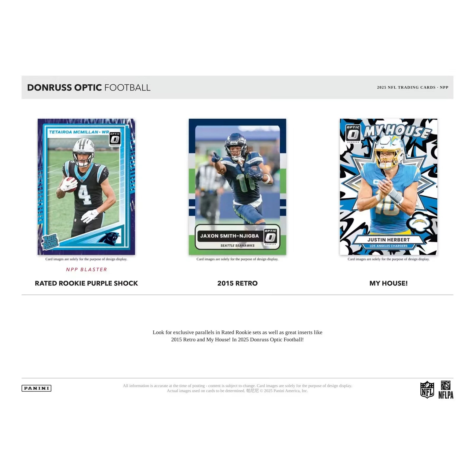 2025 Panini Donruss Optic Football Blaster Box (Purple Shock Parallels!) (Ships Sealed Only) - D