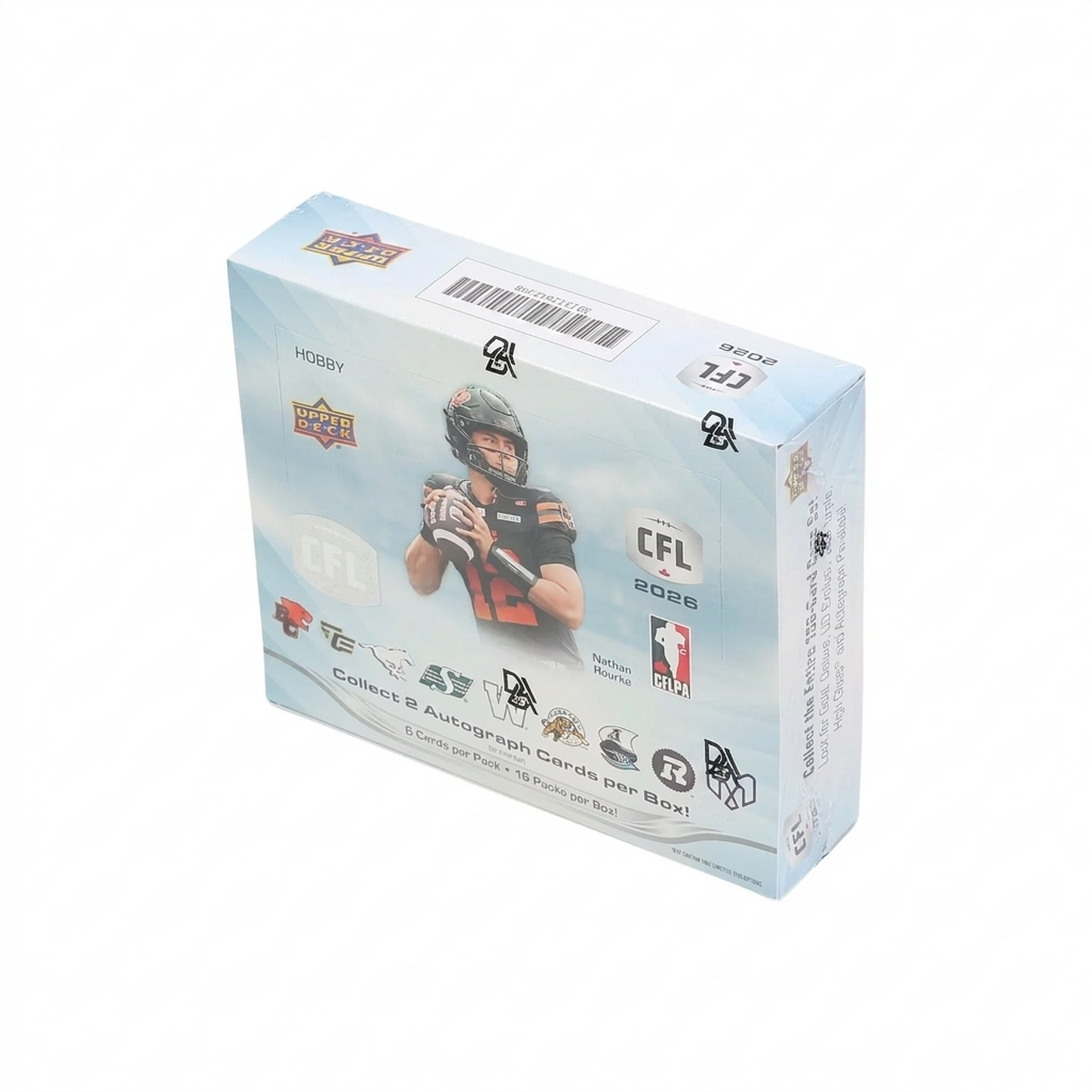2026 Upper Deck CFL Hobby 16-Box Case | Canadian Football League (Ships Sealed Only)