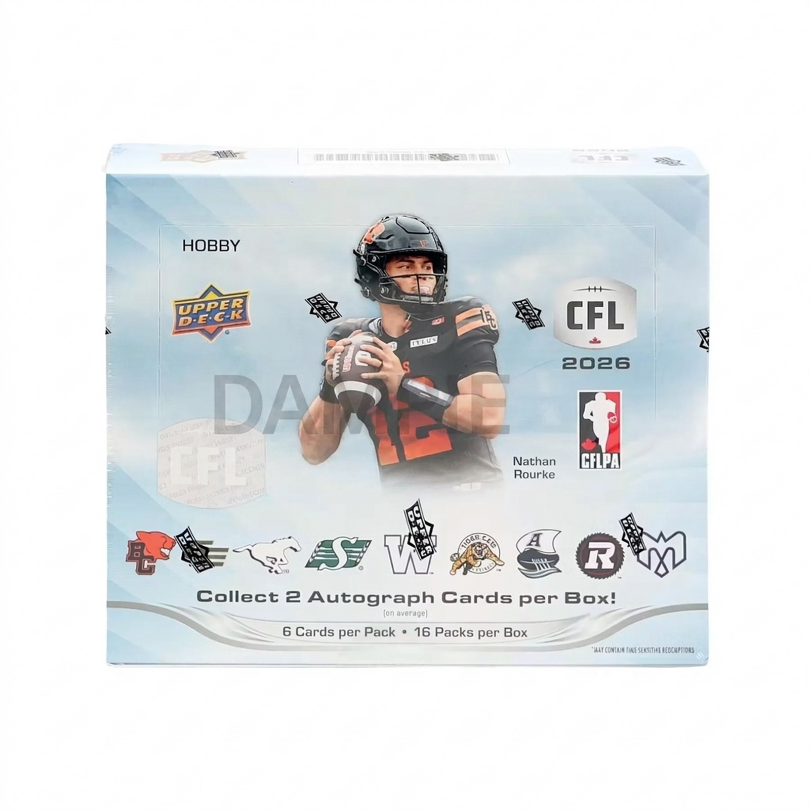 2026 Upper Deck CFL Hobby Box | Autographs & Numbered Cards (Ships Sealed Only)