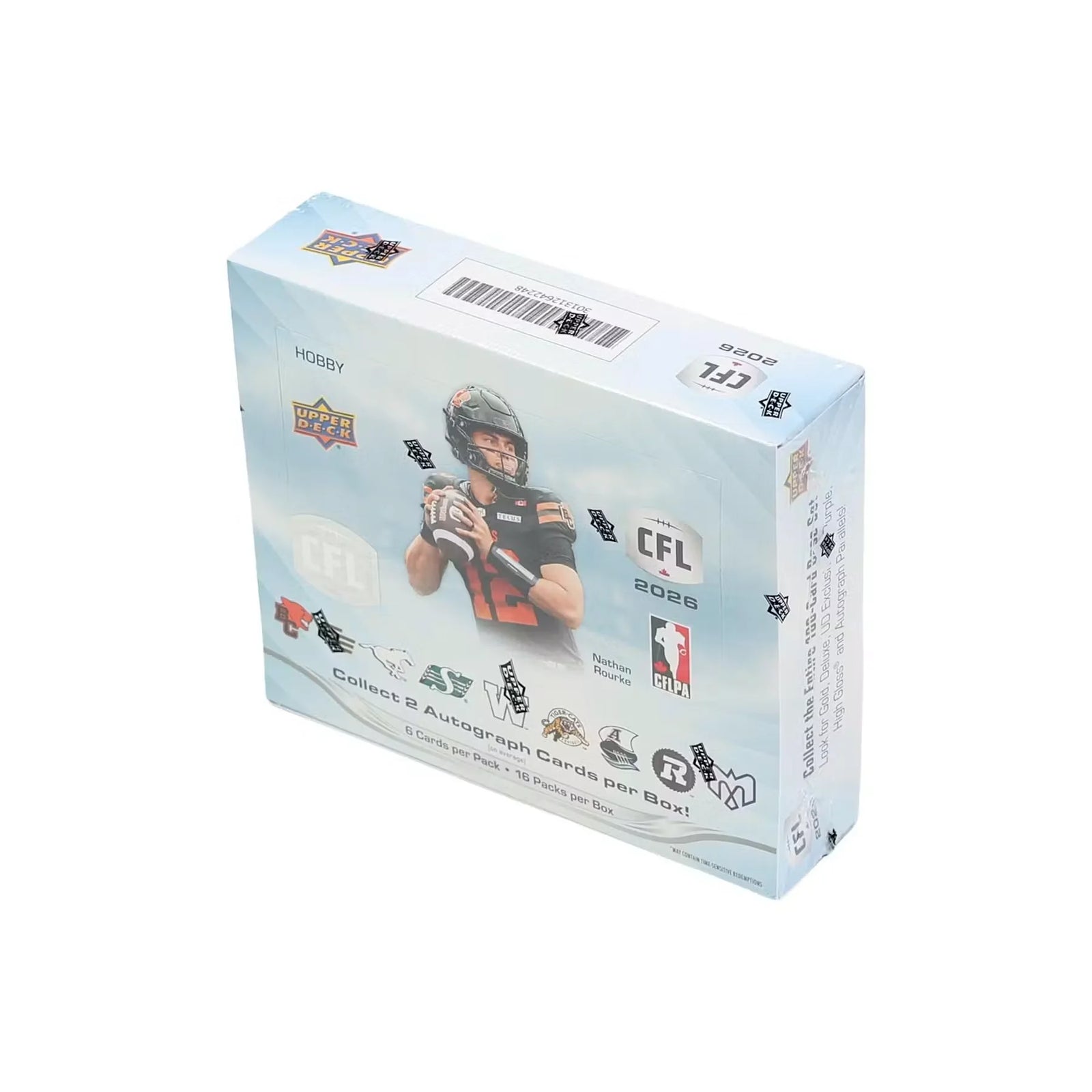 2026 Upper Deck CFL Hobby Box | Autographs & Numbered Cards (Ships Sealed Only)