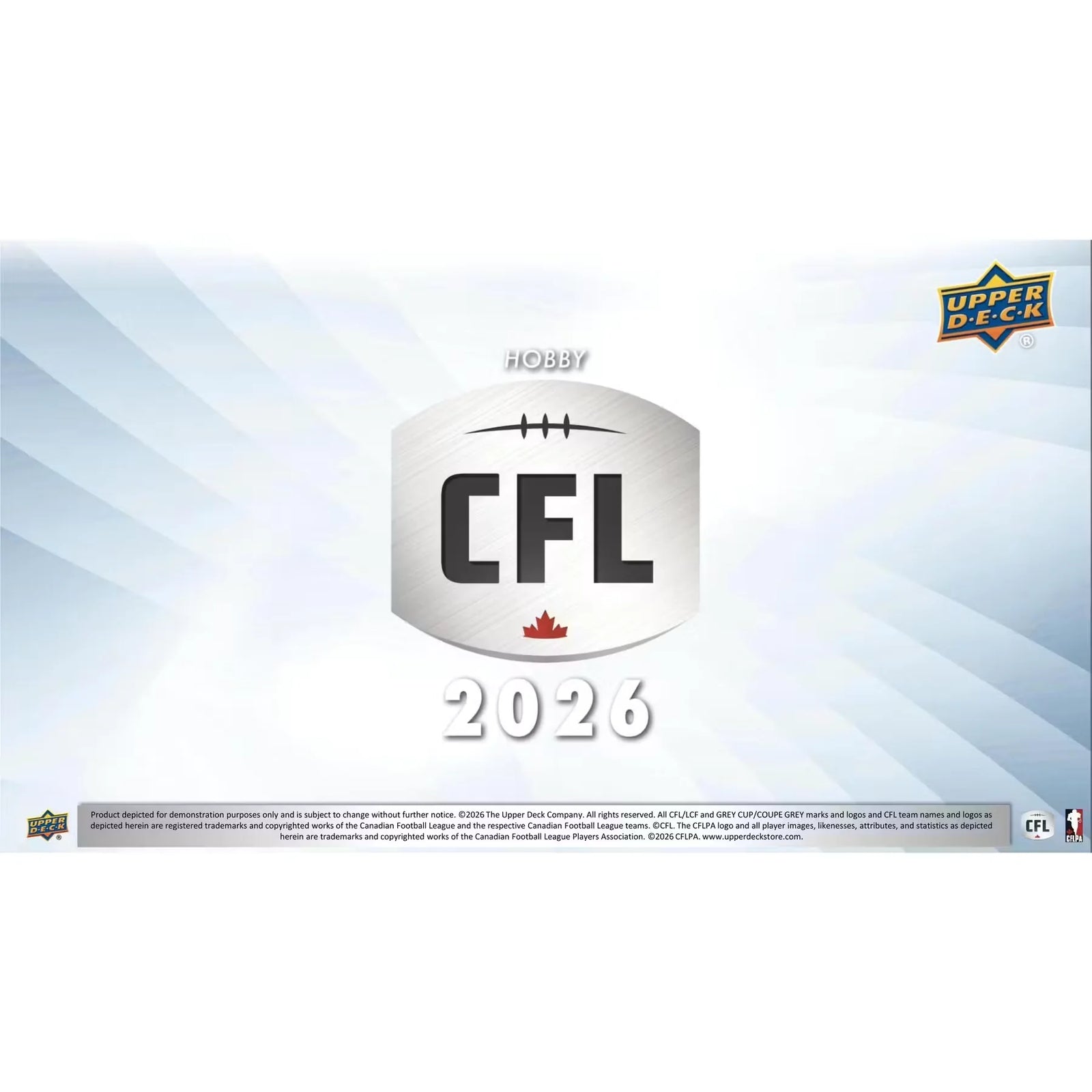 2026 Upper Deck CFL Hobby Box | Autographs & Numbered Cards (Ships Sealed Only)