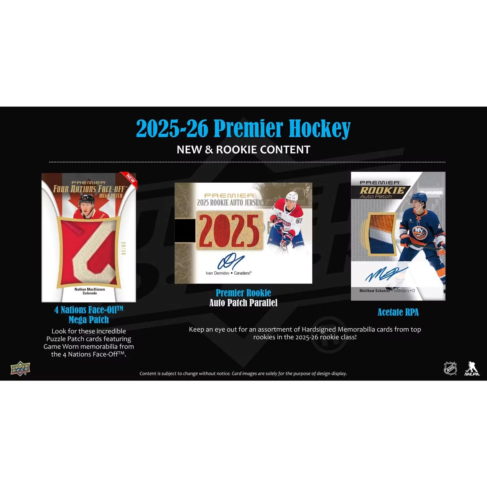 2025-26 Upper Deck Premier Hockey Hobby 10-Box Case | Presell (Ships Sealed Only)