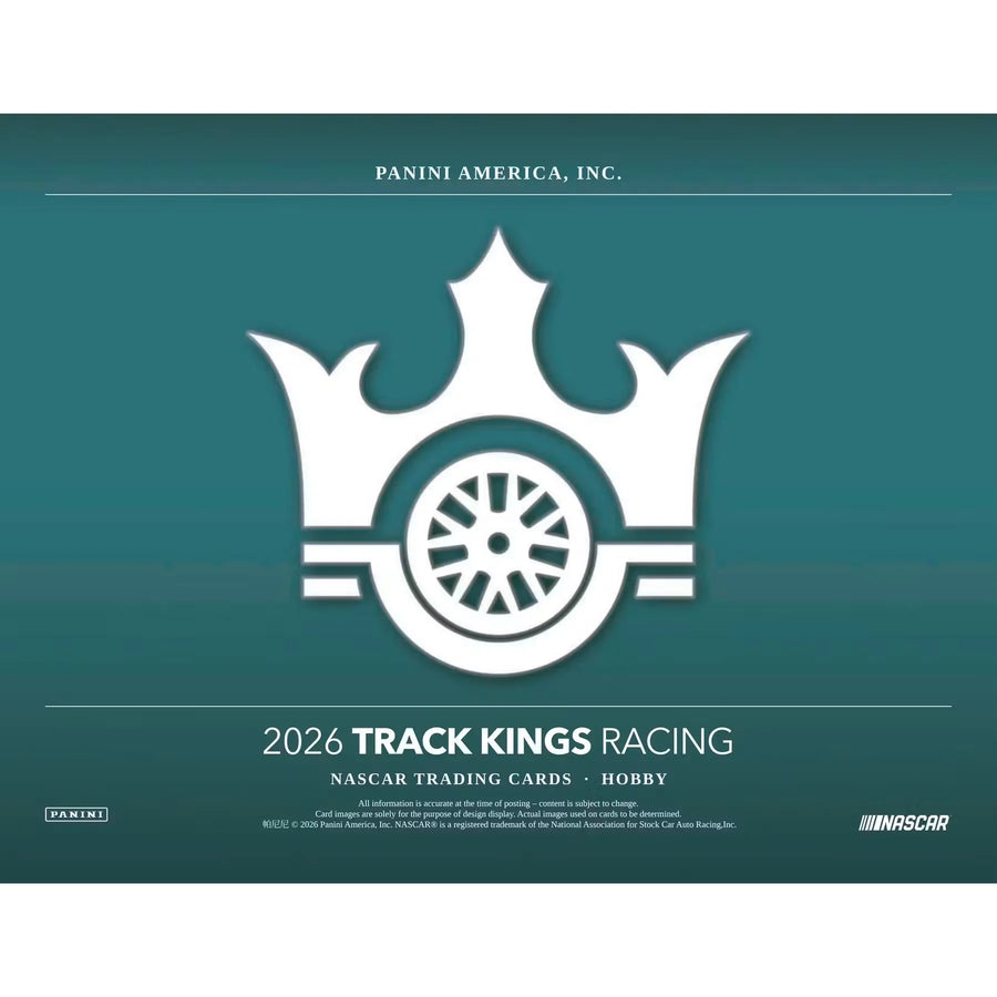 2026 Panini Track Kings NASCAR Hobby 16-Box Case | Presell (Ships Sealed Only)