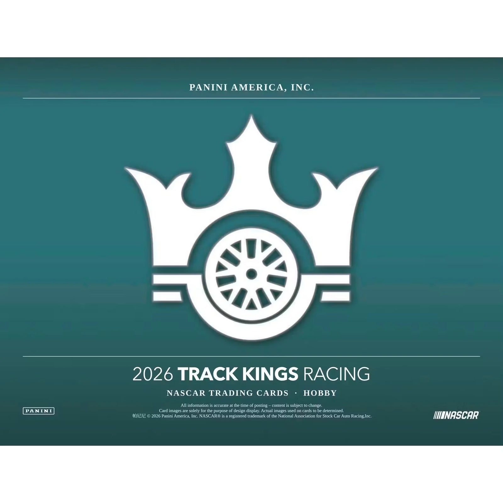 2026 Panini Track Kings NASCAR Racing Hobby Box | Presell (Ships Sealed Only)