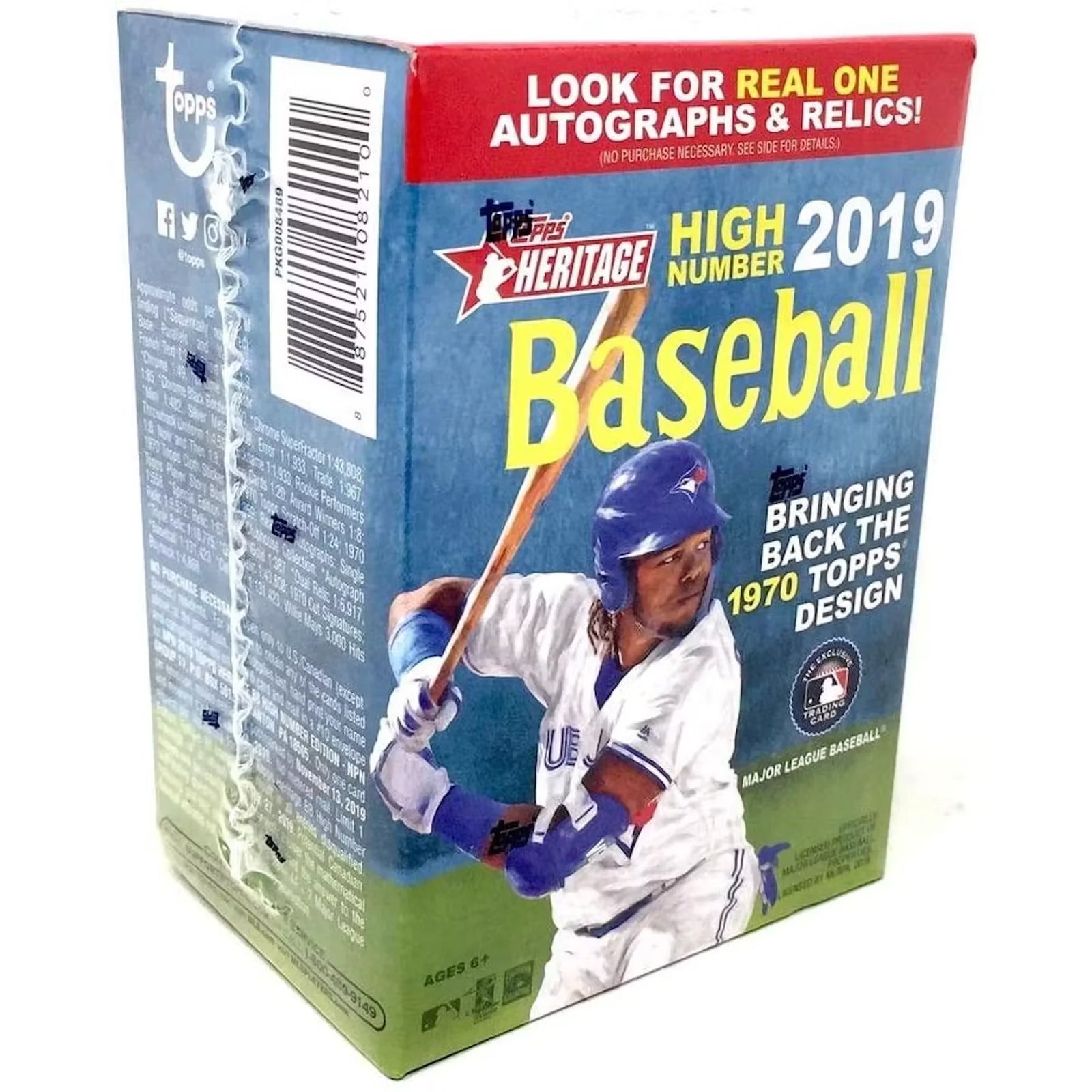 2019 Topps Heritage High Number Baseball Blaster Box (Ships Sealed Only)