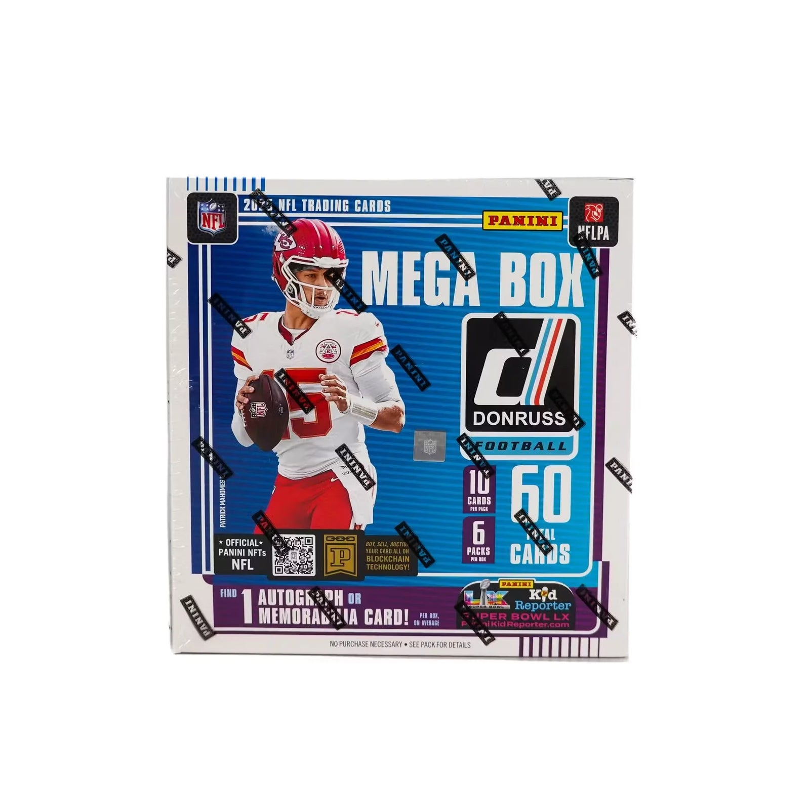 2025 Panini Donruss Football Mega Box | Red Wave Parallels (Ships Sealed Only)