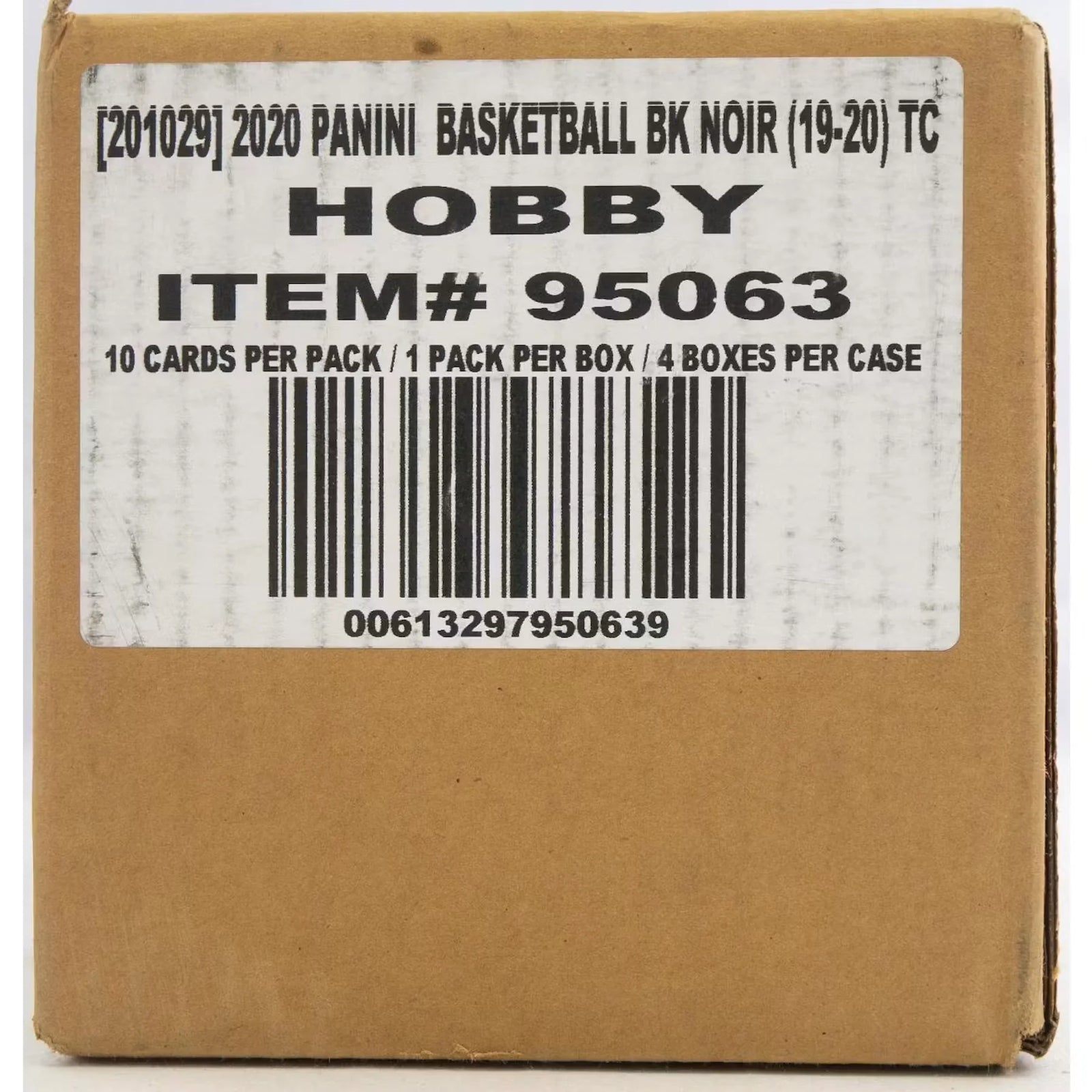 2019-20 Panini Noir Basketball Hobby 4-Box Case (Ships Sealed Only) - D