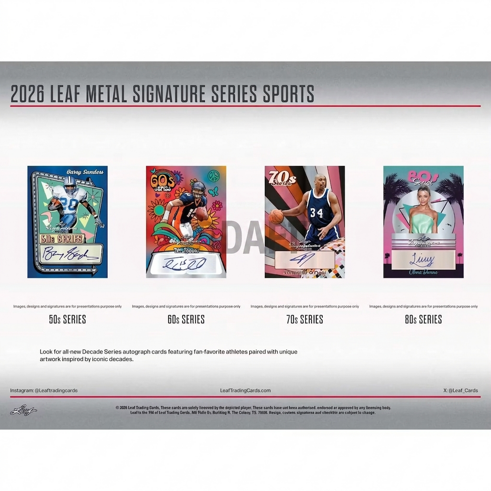 2026 Leaf Metal Signature Series Hobby 10-Box Case | Multi-Sport Autos (Ships Sealed Only)
