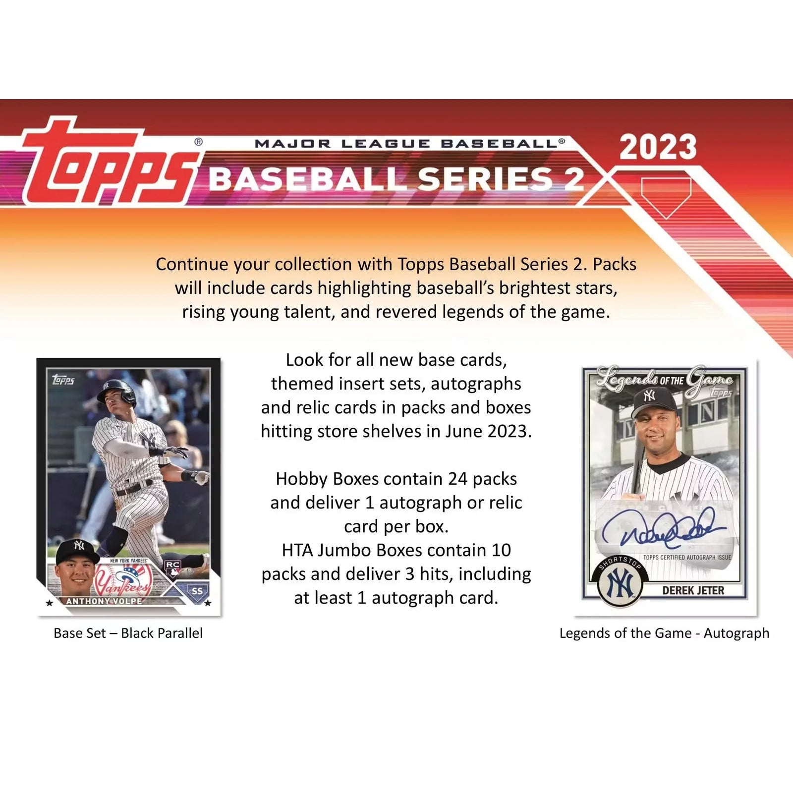 2023 Topps Series 2 Baseball Hobby Jumbo Box (Ships Sealed Only) - D