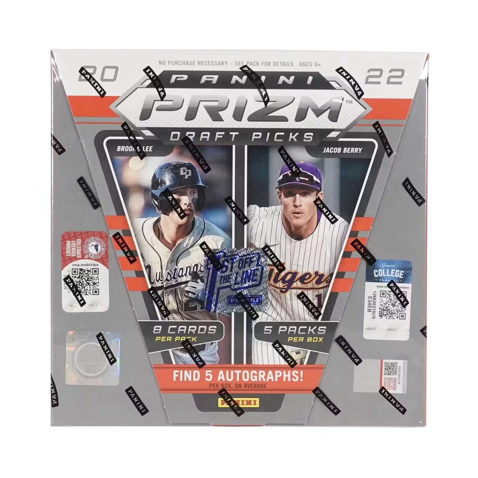 2022 Panini Prizm Draft Picks Baseball FOTL Hobby Box (Ships Sealed Only) - D