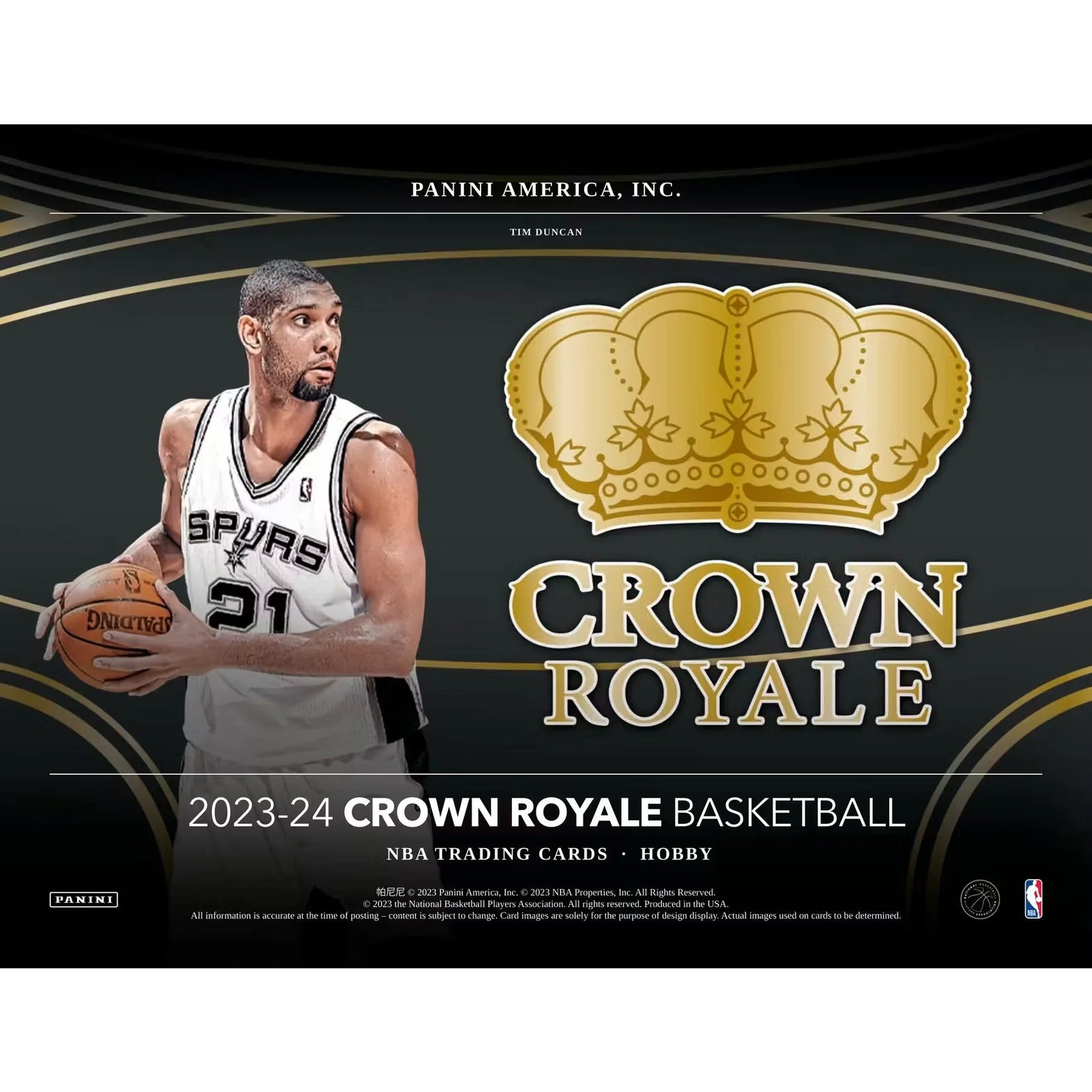 2023-24 Panini Crown Royale Basketball Hobby Box (Ships Sealed Only)