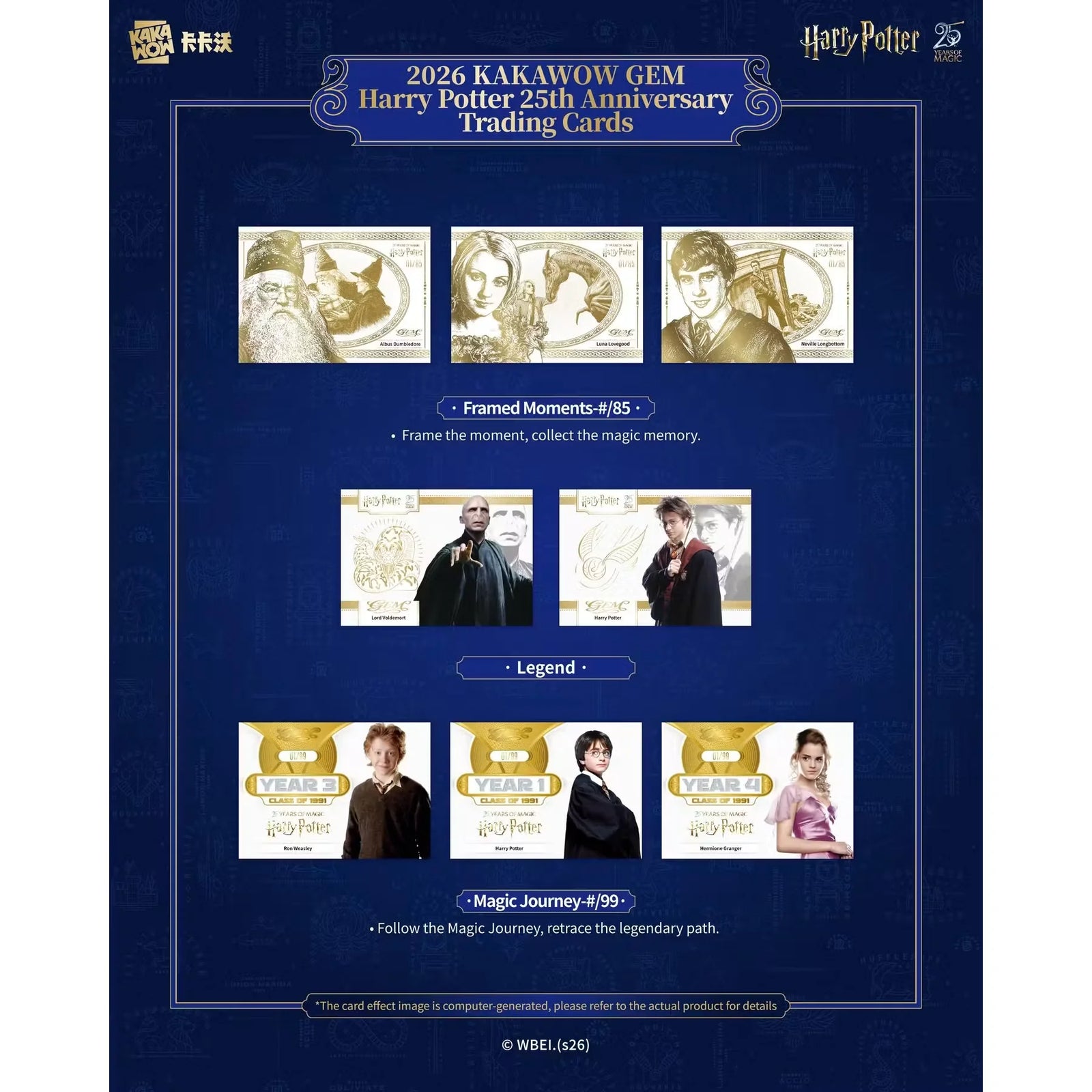 2026 Kakawow Gem Harry Potter 25th Anniversary Hobby 4-Box Case | Cast Autographs