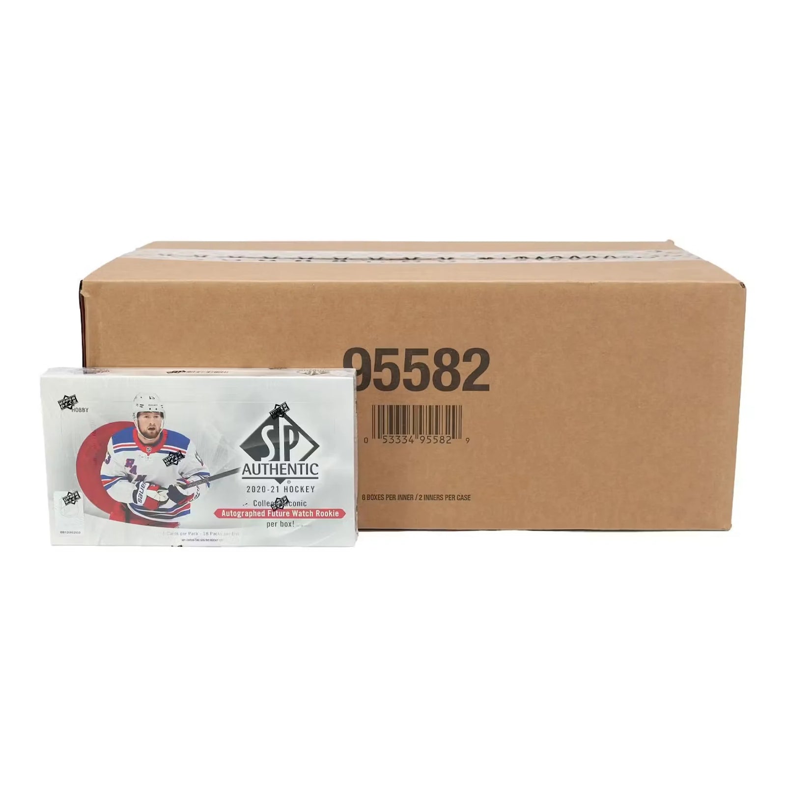2020-21 Upper Deck SP Authentic Hockey Hobby 16-Box Case (Ships Sealed Only) - D