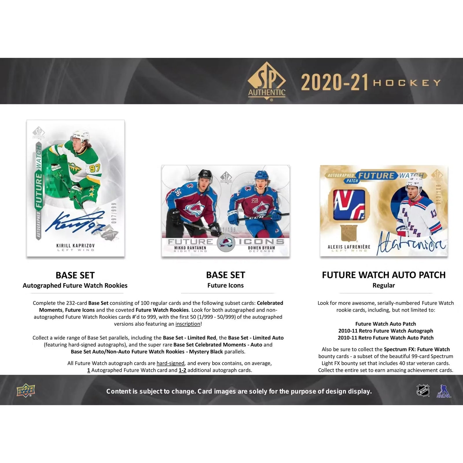 2020-21 Upper Deck SP Authentic Hockey Hobby 16-Box Case (Ships Sealed Only) - D