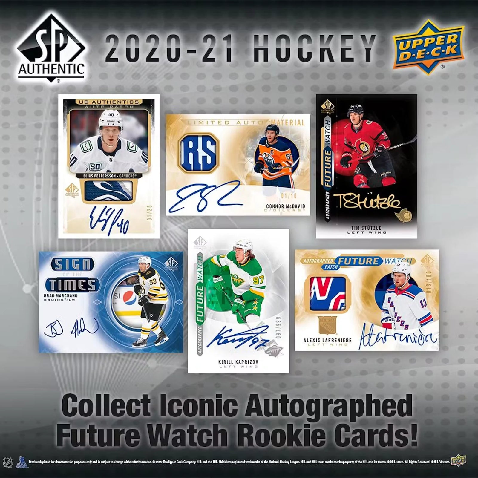2020-21 Upper Deck SP Authentic Hockey Hobby Box (Ships Sealed Only) - D