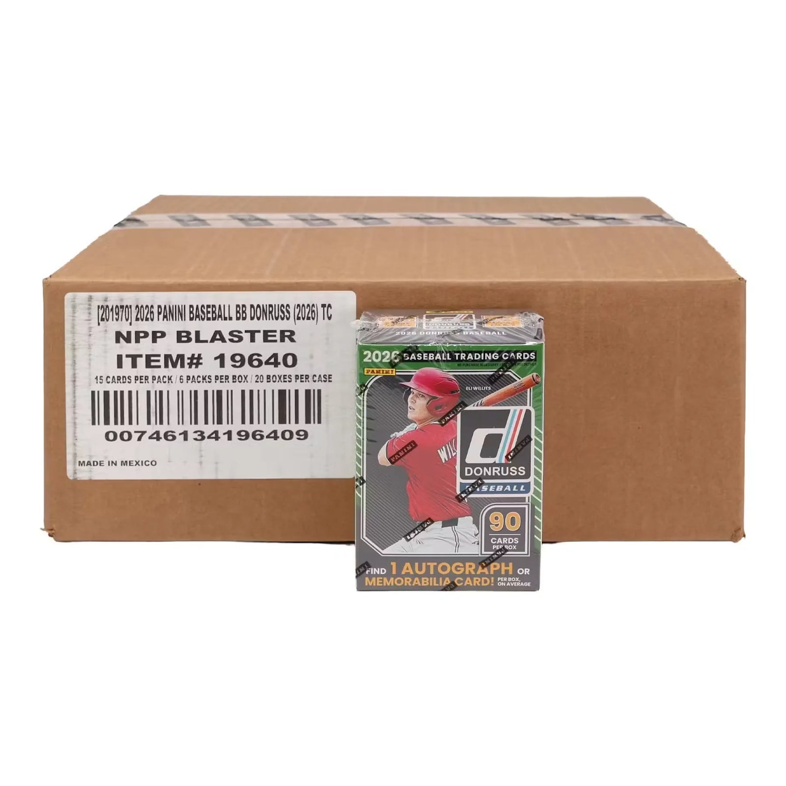 2026 Panini Donruss Baseball Blaster 20-Box Case (Ships Sealed Only)
