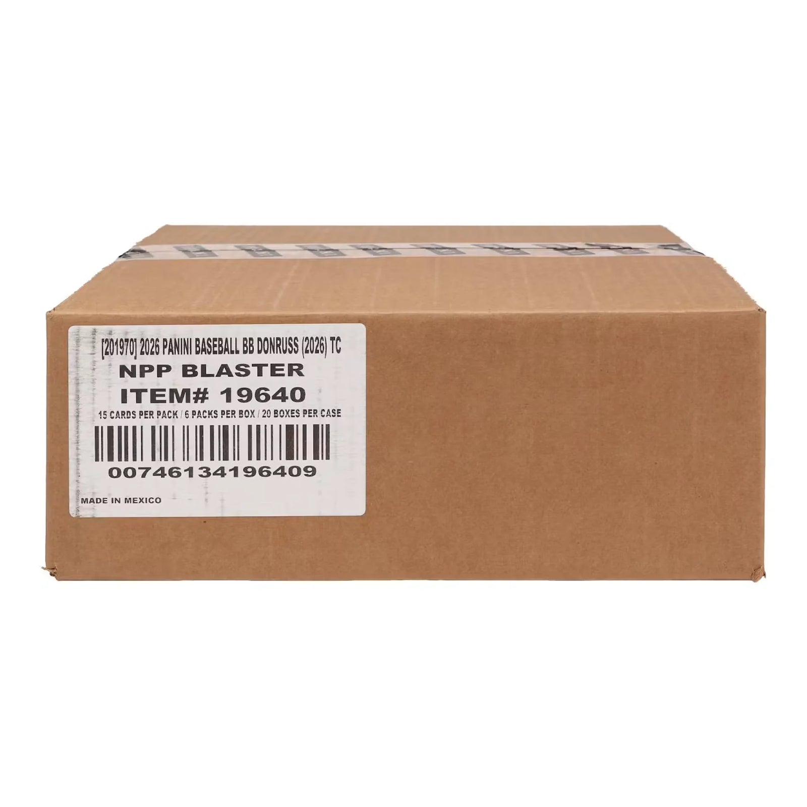 2026 Panini Donruss Baseball Blaster 20-Box Case (Ships Sealed Only)